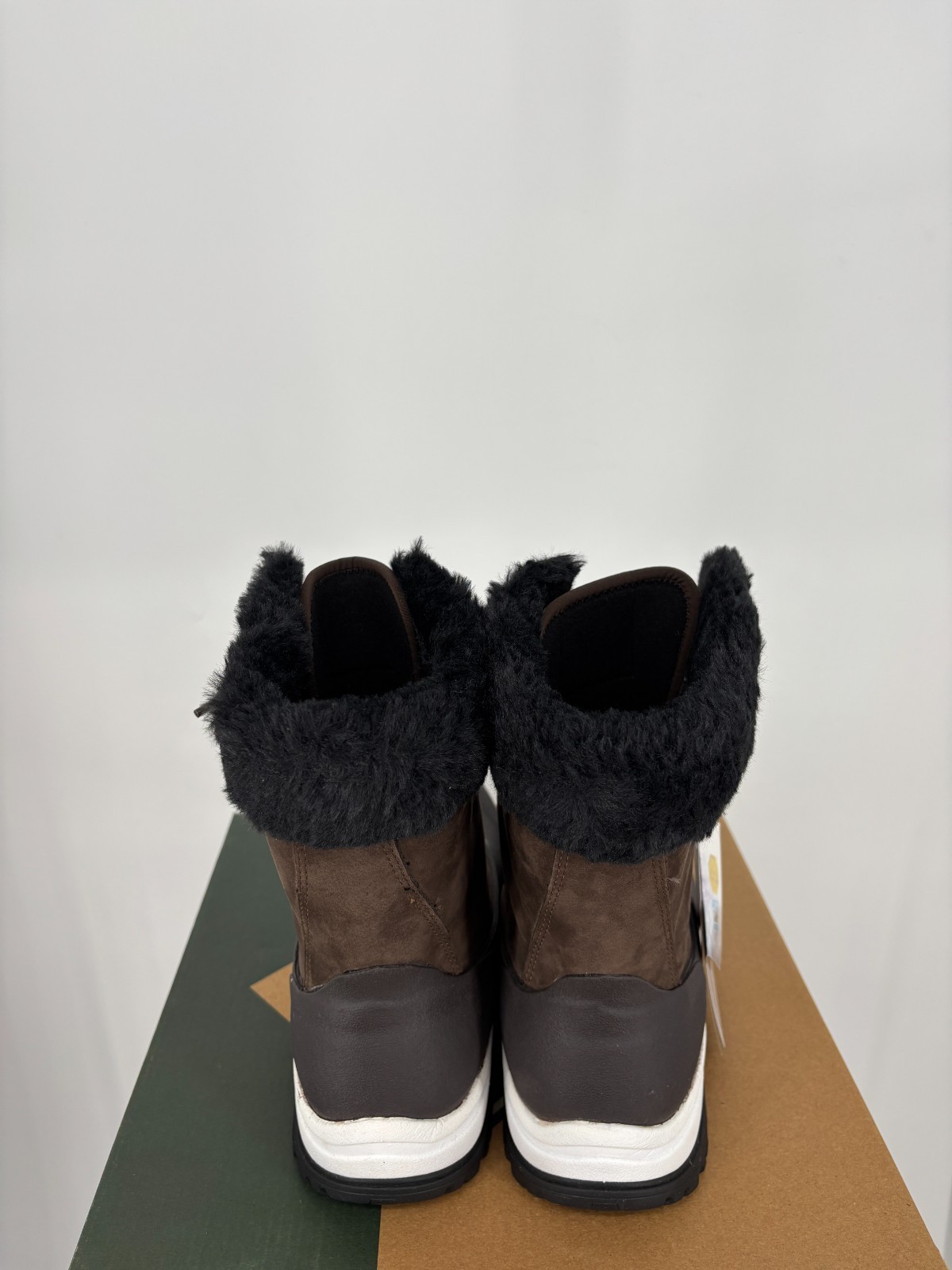 Arctic Apres Lace Mid AG Outdoor Winter Boot WALV-900 Womens 6 Brown Waterproof