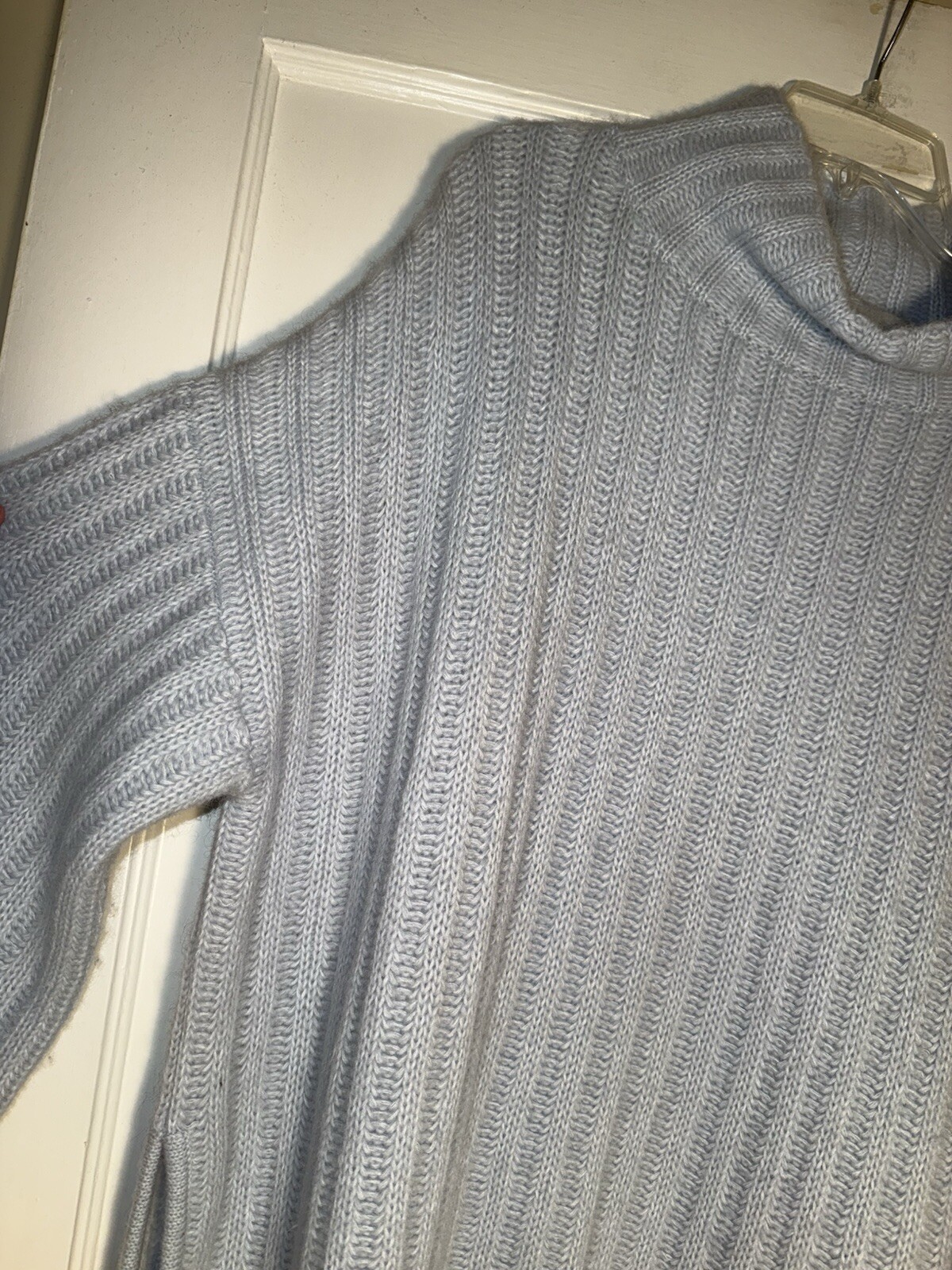 ELEVEN SIX Talia Blue Poncho Sweater Baby Alpaca Wool Oversized Size M/L d874