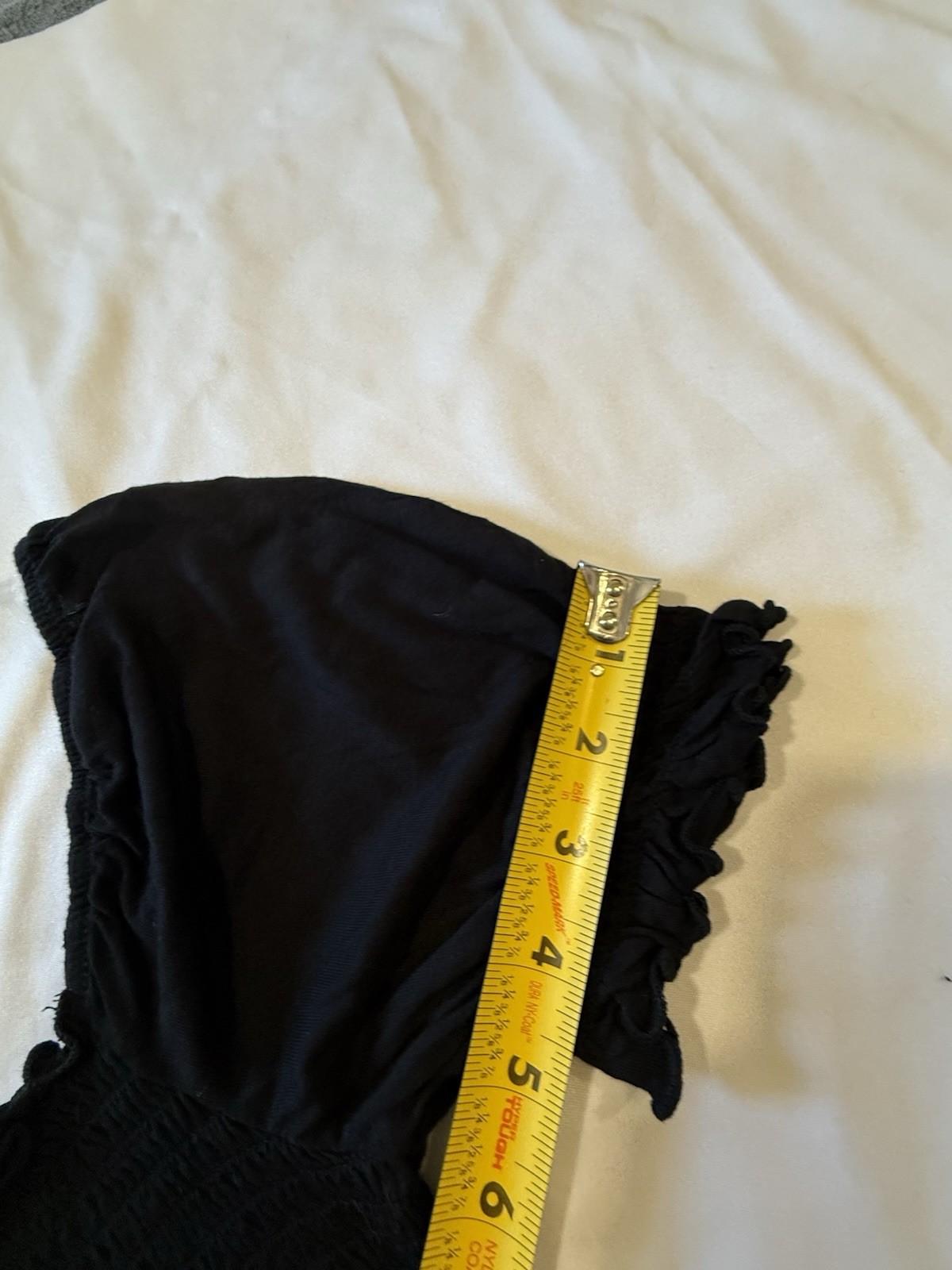 Heart & Hips Women’s Small Black Smocked Puff Sleeve Cottagecore Top NWT