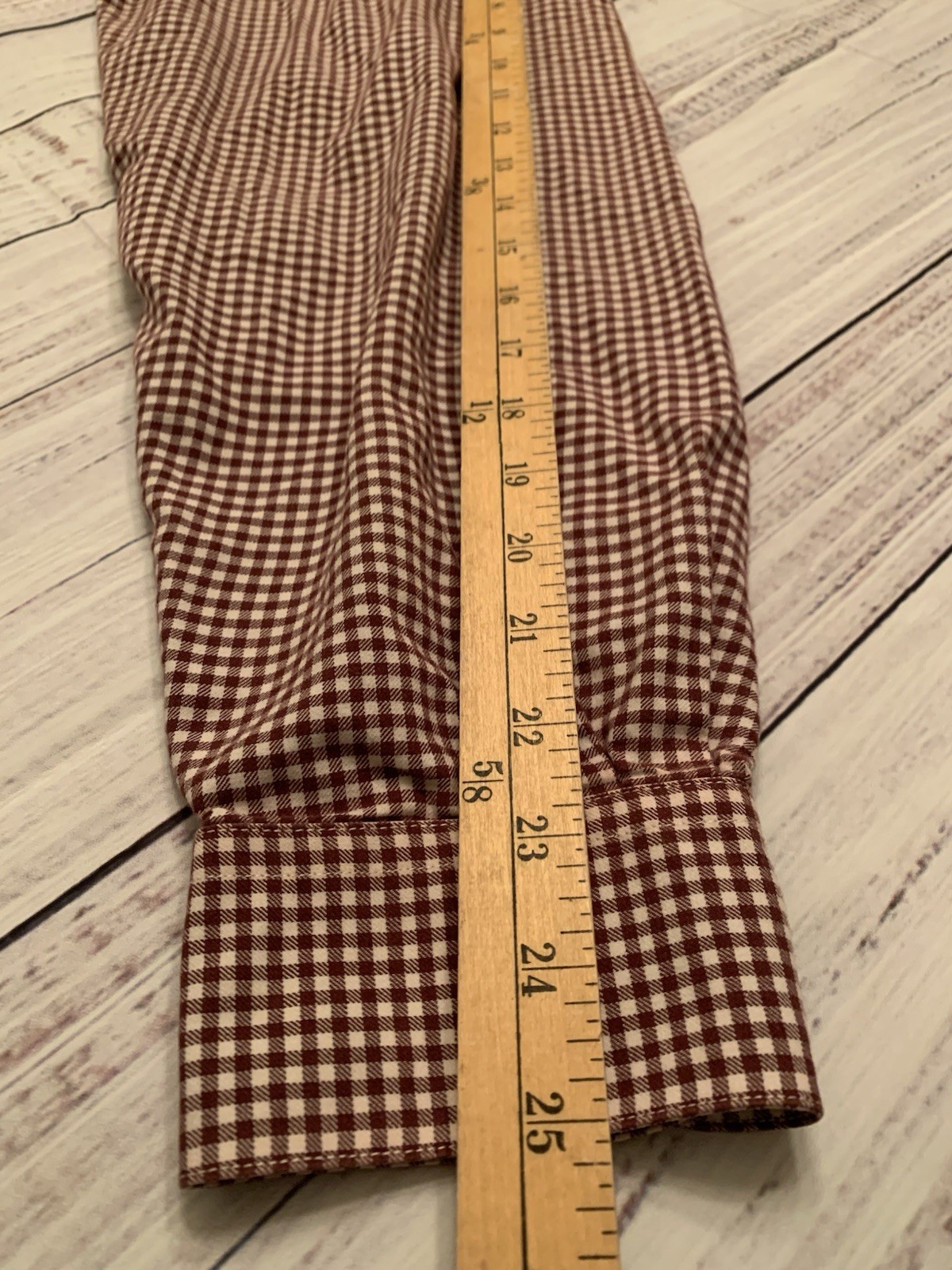 ORVIS Large Red Check Button Front Shirt Long Sleeve Men (see description)