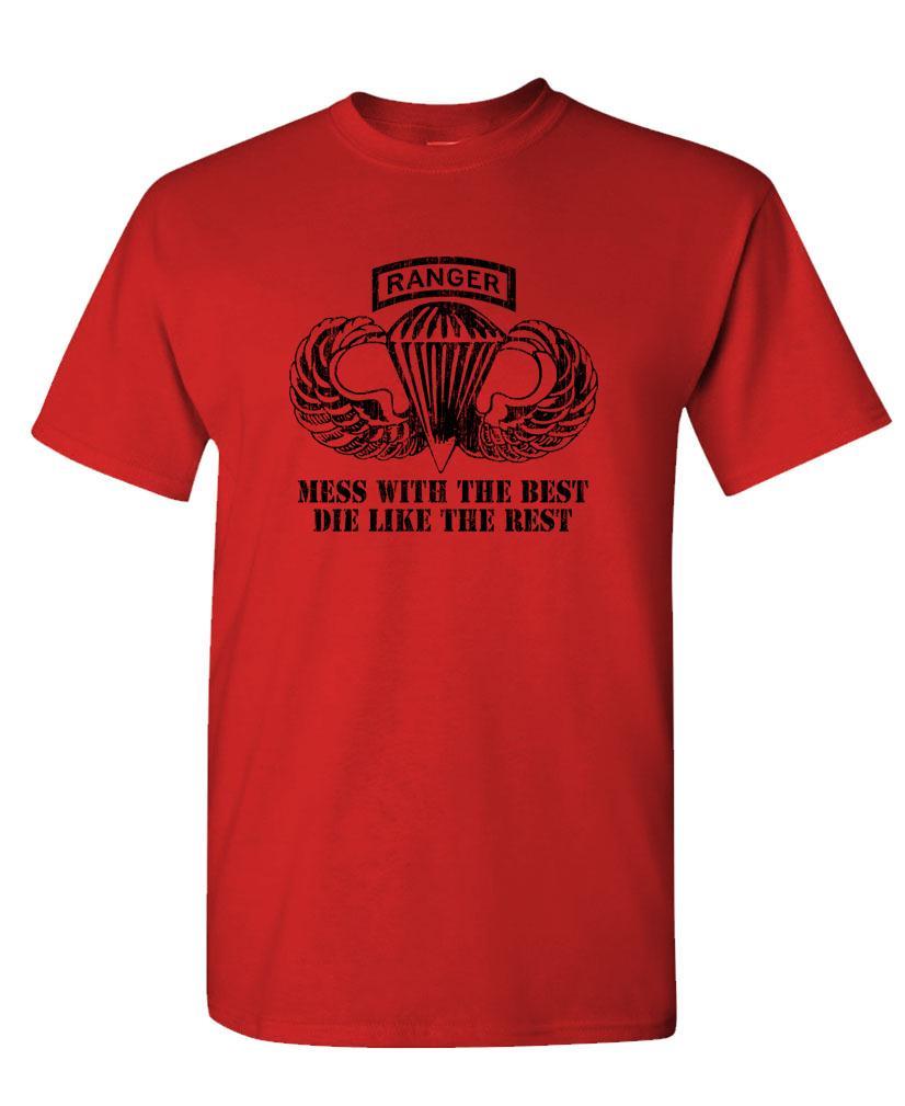 AIRBORNE RANGER – army special forces fight – Cotton Unisex T-Shirt