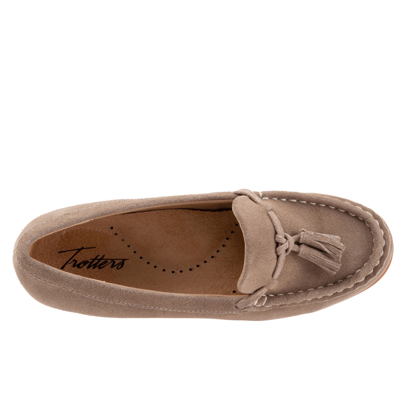 Trotters Dawson T2254-258 Womens Brown Leather Slip On Loafer Flats Shoes 11