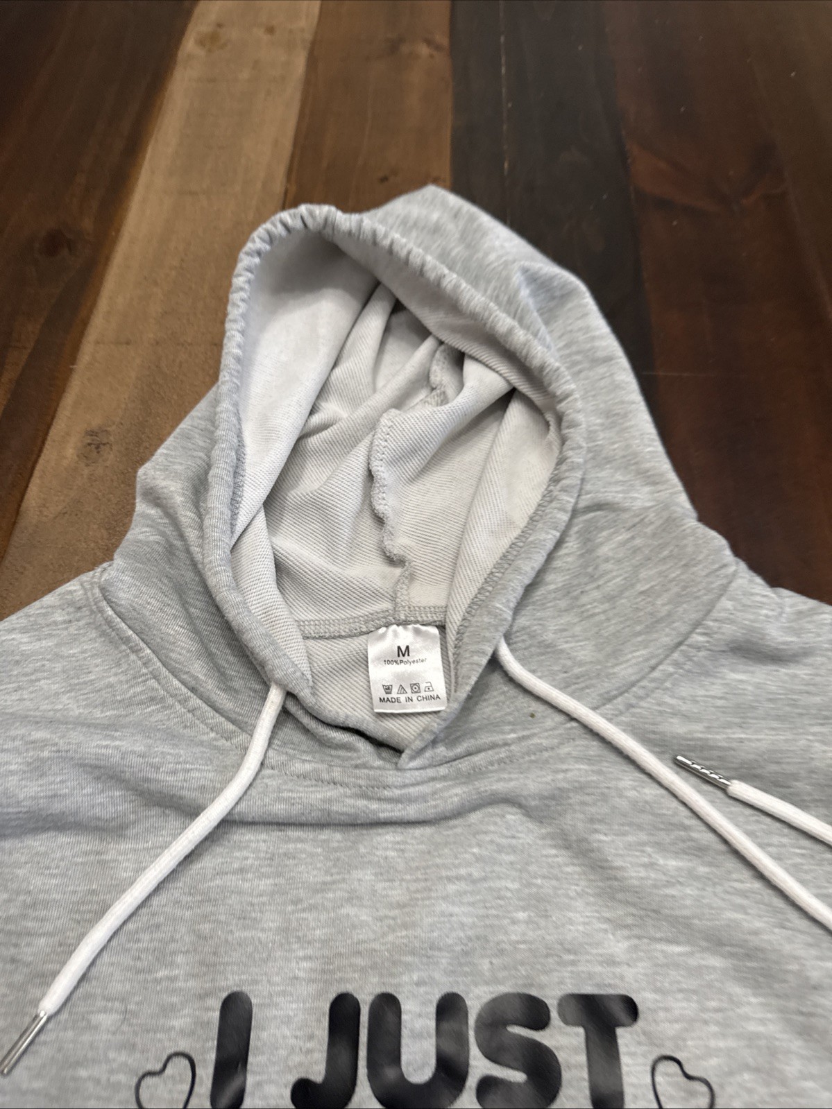 I Just Really Love Ramen Anime sketching Grey pull over hoodie size M Unisex