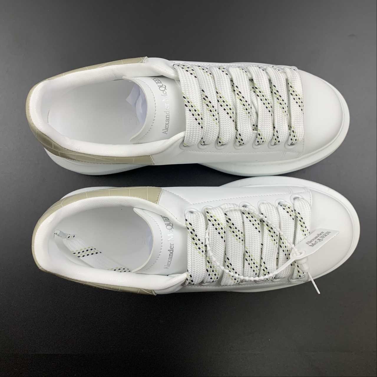 Alexander McQueen Oversized Sneaker “Beige Croc Heel” Men/Women Casual Shoes