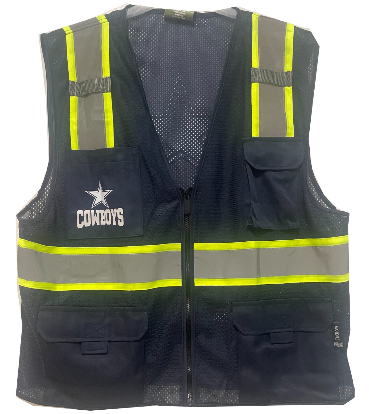 🏈🦺DALLAS COWBOYS REFLECTIVE SAFETY VEST W/SILVER REFLECTIVE LOGO M/L/XL/2XL🦺