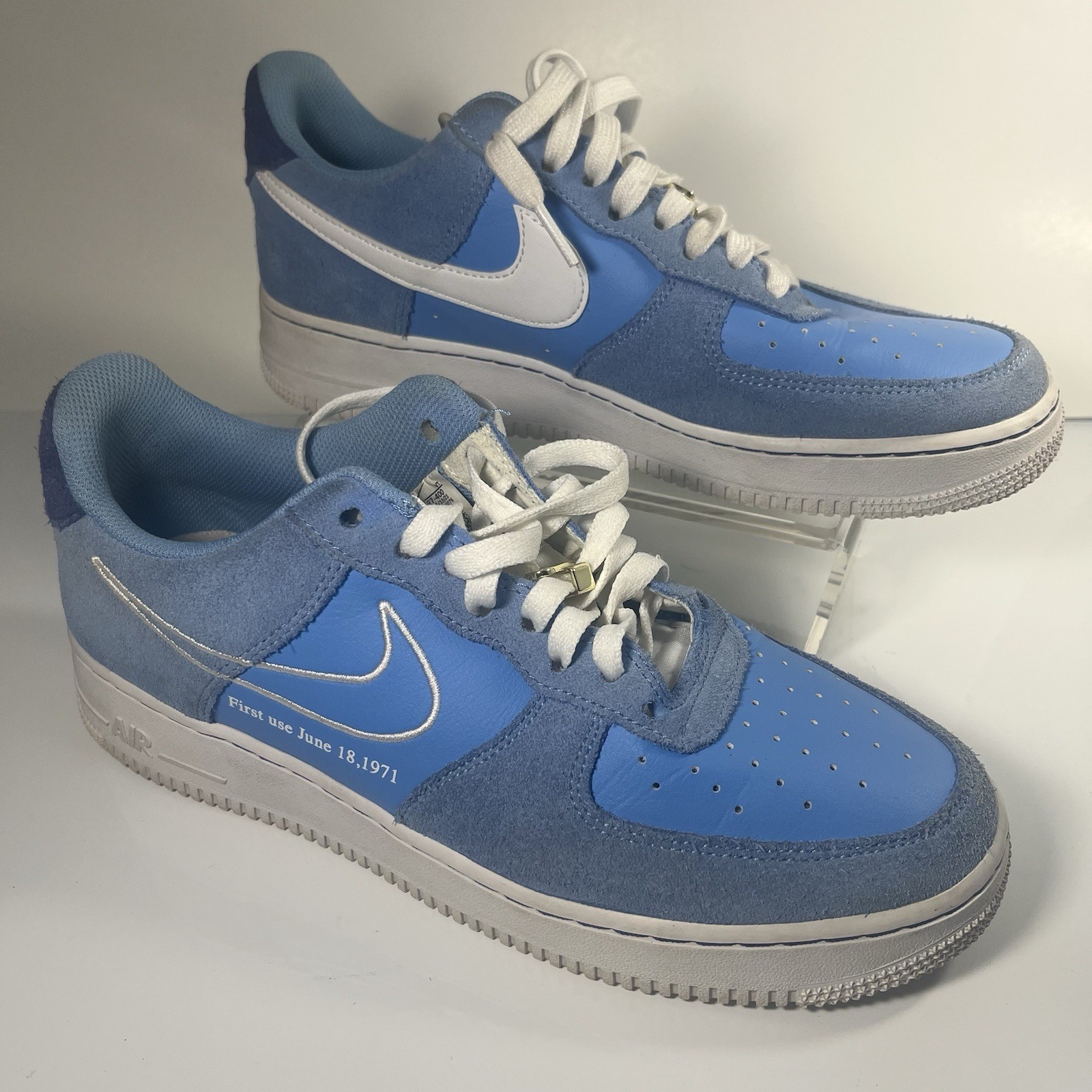 Size 9 – Nike Air Force 1 ’07 LV8 First Use – University Blue DB3597-400