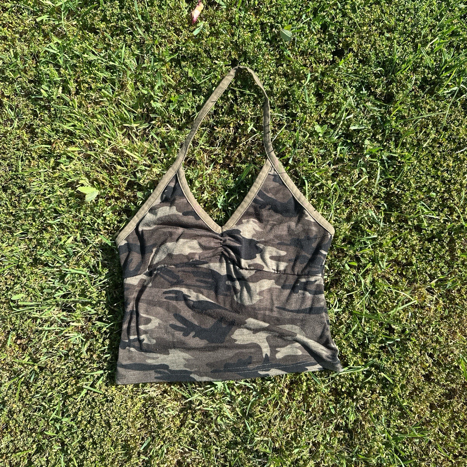 Camo Halter Top