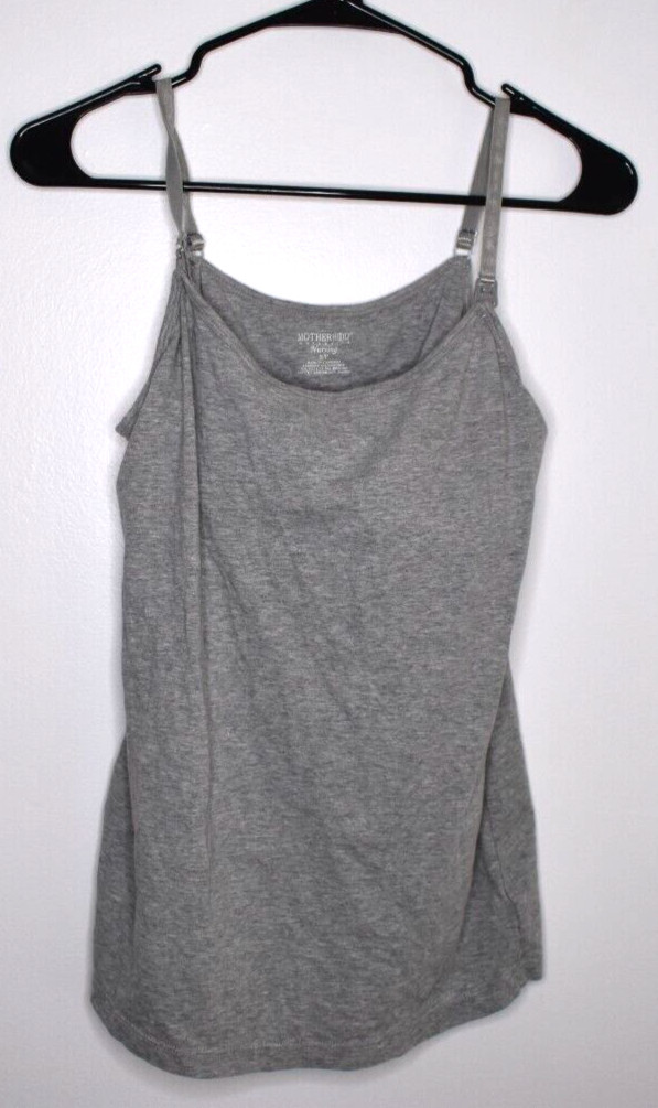 Motherhood Maternity Women’s Size S Gray 94% Cotton 6 % Elastane Spaghetti Strap