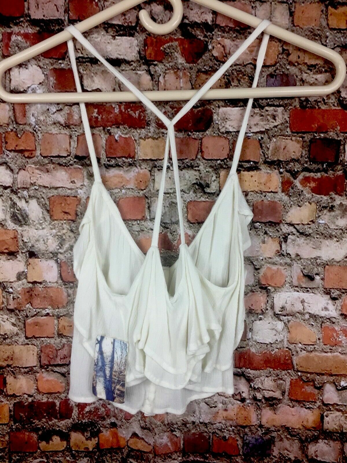 Urban Outfitters Ruffle Crop Tank Boho Balletcore Cottagecore Vintage Romantic