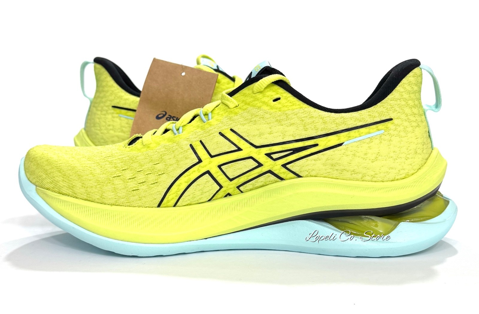 Asics Gel Kinsei Max Running Shoes Yellow Black Blue 1011B696 Mens 7.5