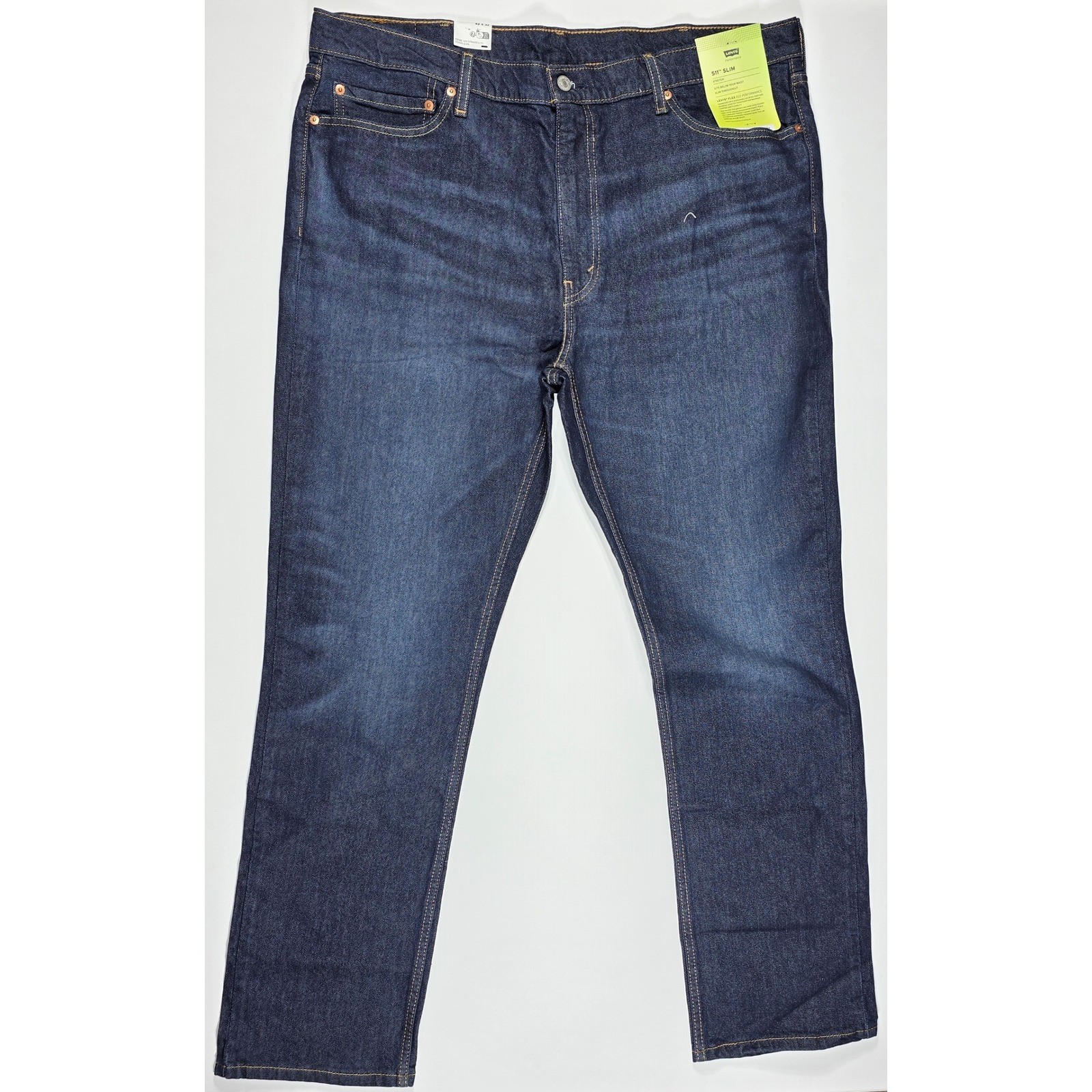 Levis 511 Slim Fit Stretch Jeans Men’s 42×32 Dark Indigo Blue NEW
