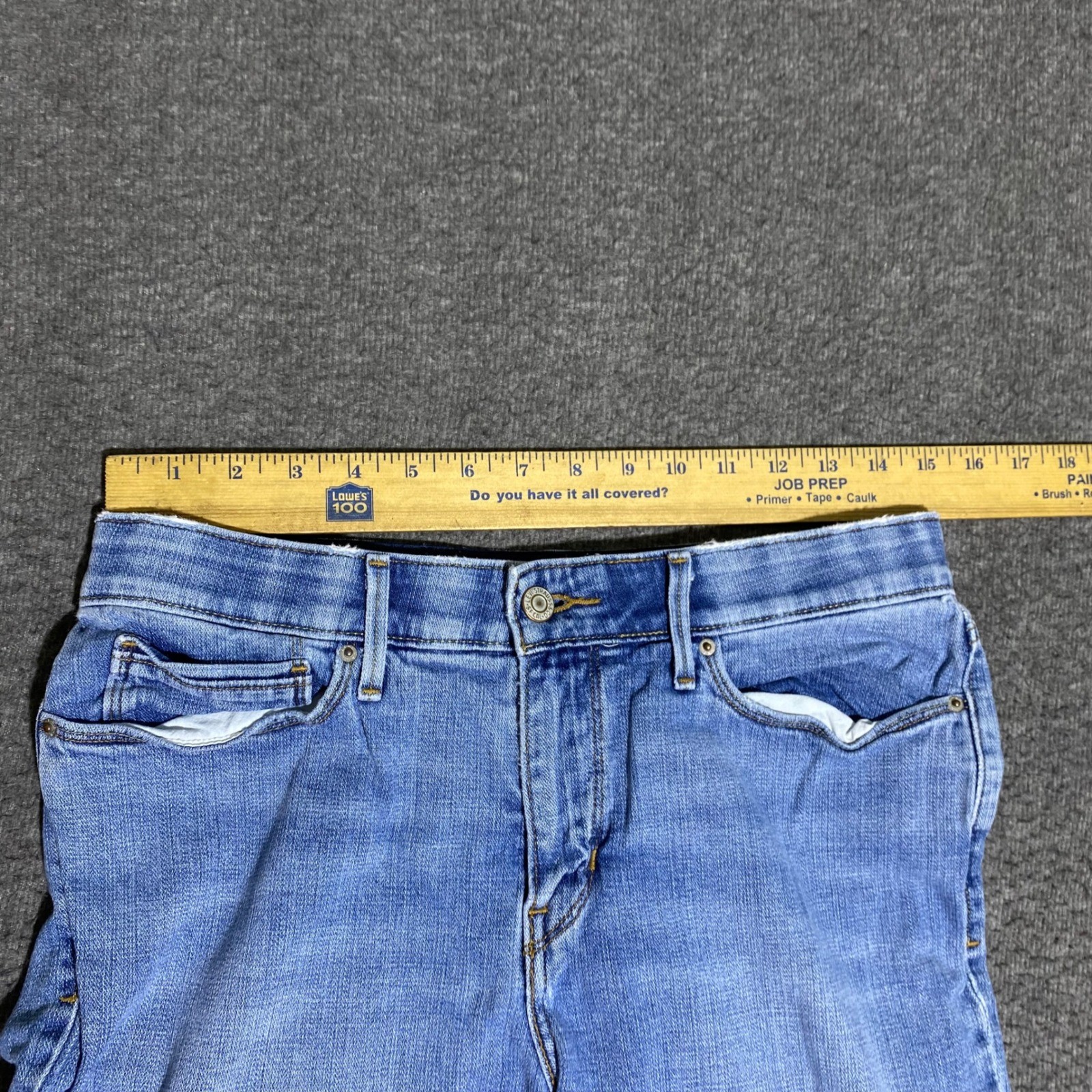 Levi’s 525 Perfect Waist Jeans Womens 10M Light Wash Blue Denim 30×31 Boho Prep