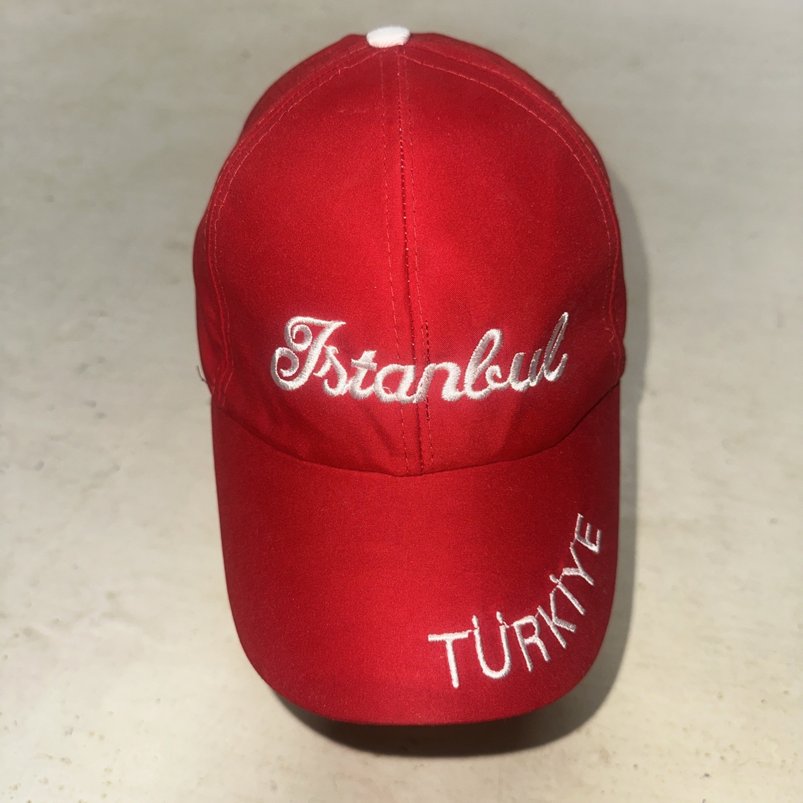 ISTANBUL Turkey Turkiye Traval Hat Red Cap Adult Lightweight Strap White Letters