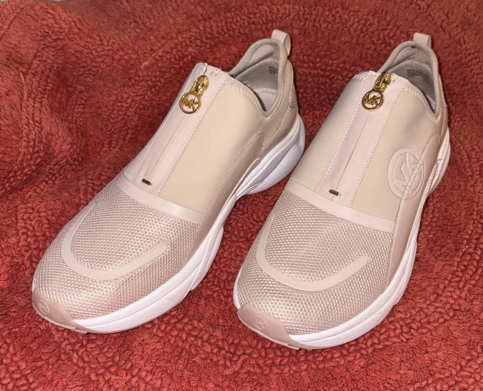 Michael Kors Women’s Sami Scuba and Mesh Zip-Up Trainer Sneakers Shoes Sz 10 M