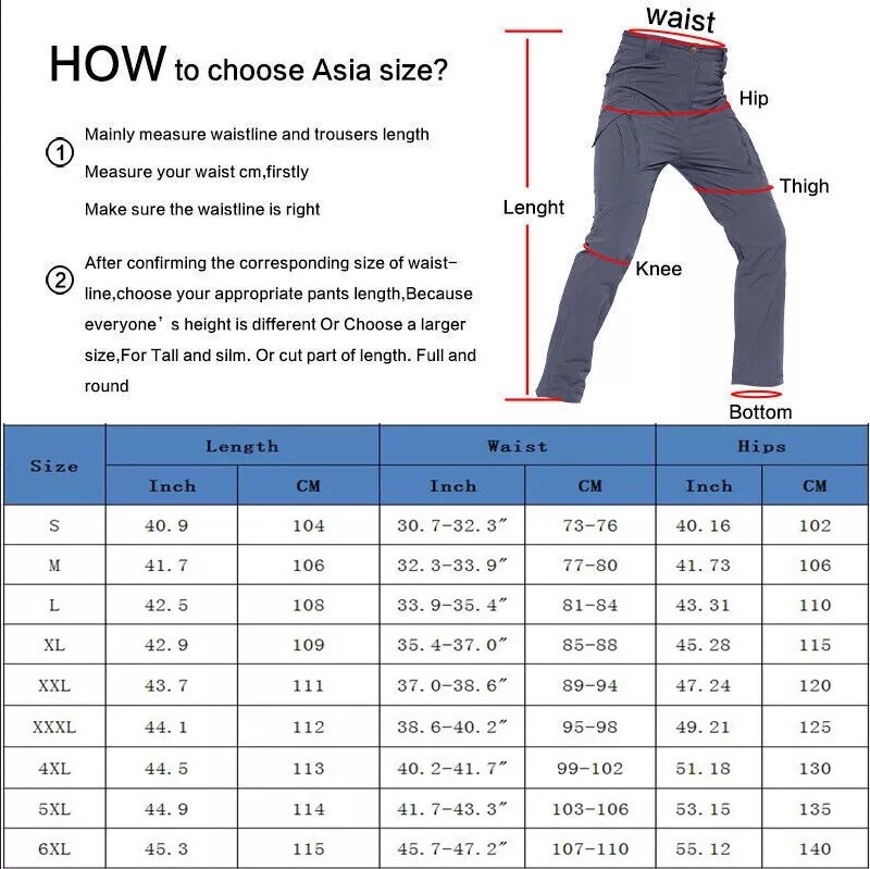 US Men Tactical Cargo Pants Soldier Straight-fit Work Combat Trousers Outdoor AA