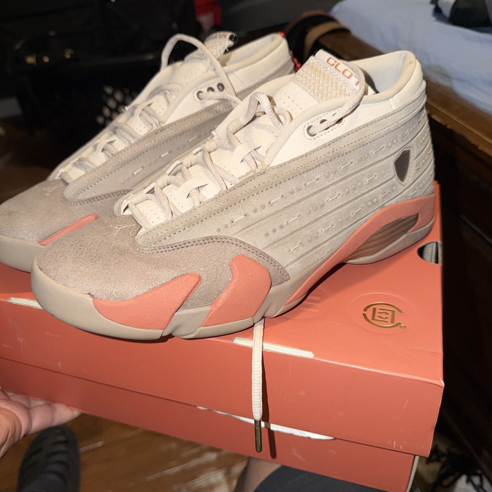 Size 11.5 – CLOT x Air Jordan 14 Retro Low Terracotta