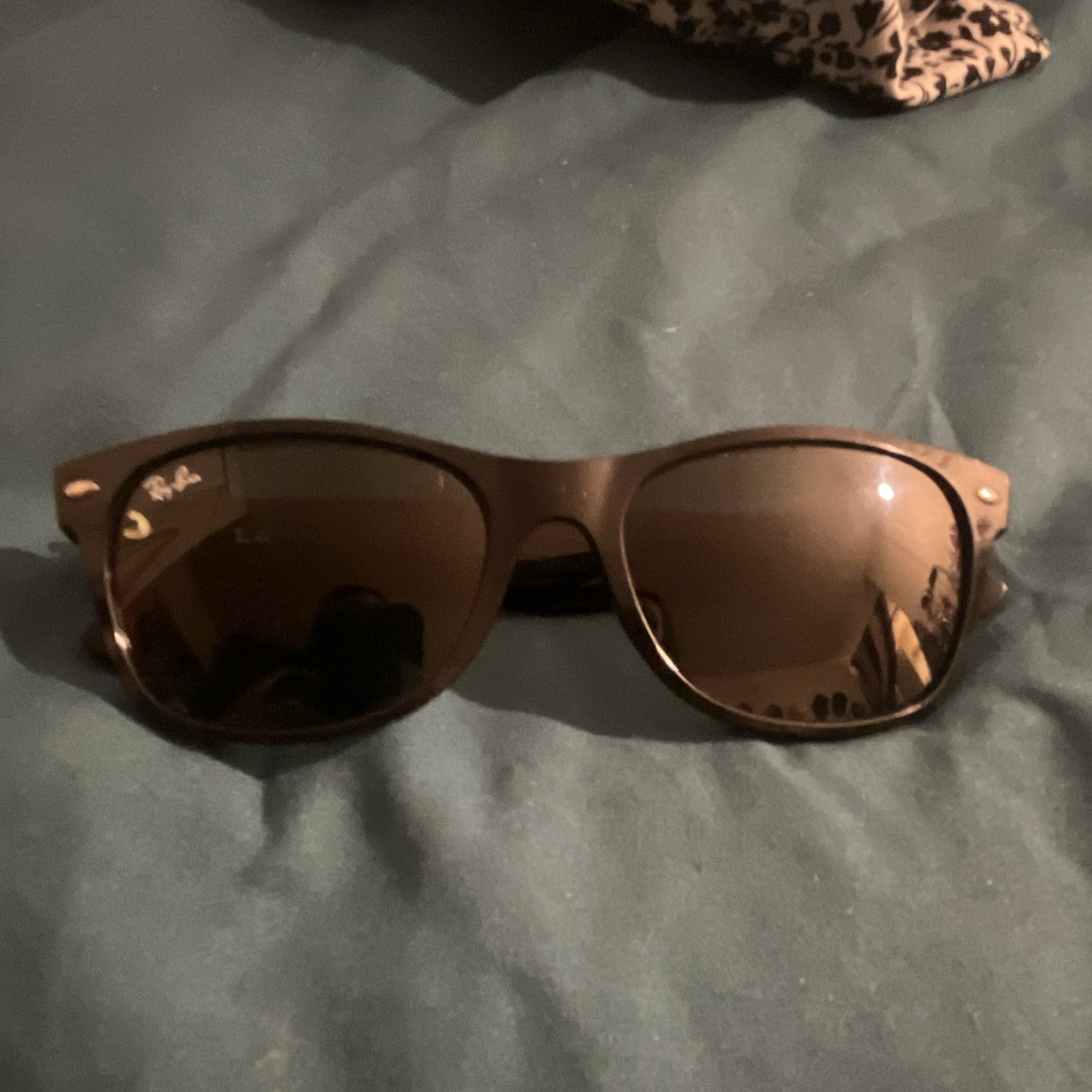 Ray-Ban New Wayfarer RB2132 Sunglasses Black Plastic Frame, Black Tinted