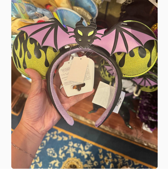 Disney-Park’s Maleficent Dragon Minnie Mouse Ear Headband Sleeping Beauty New