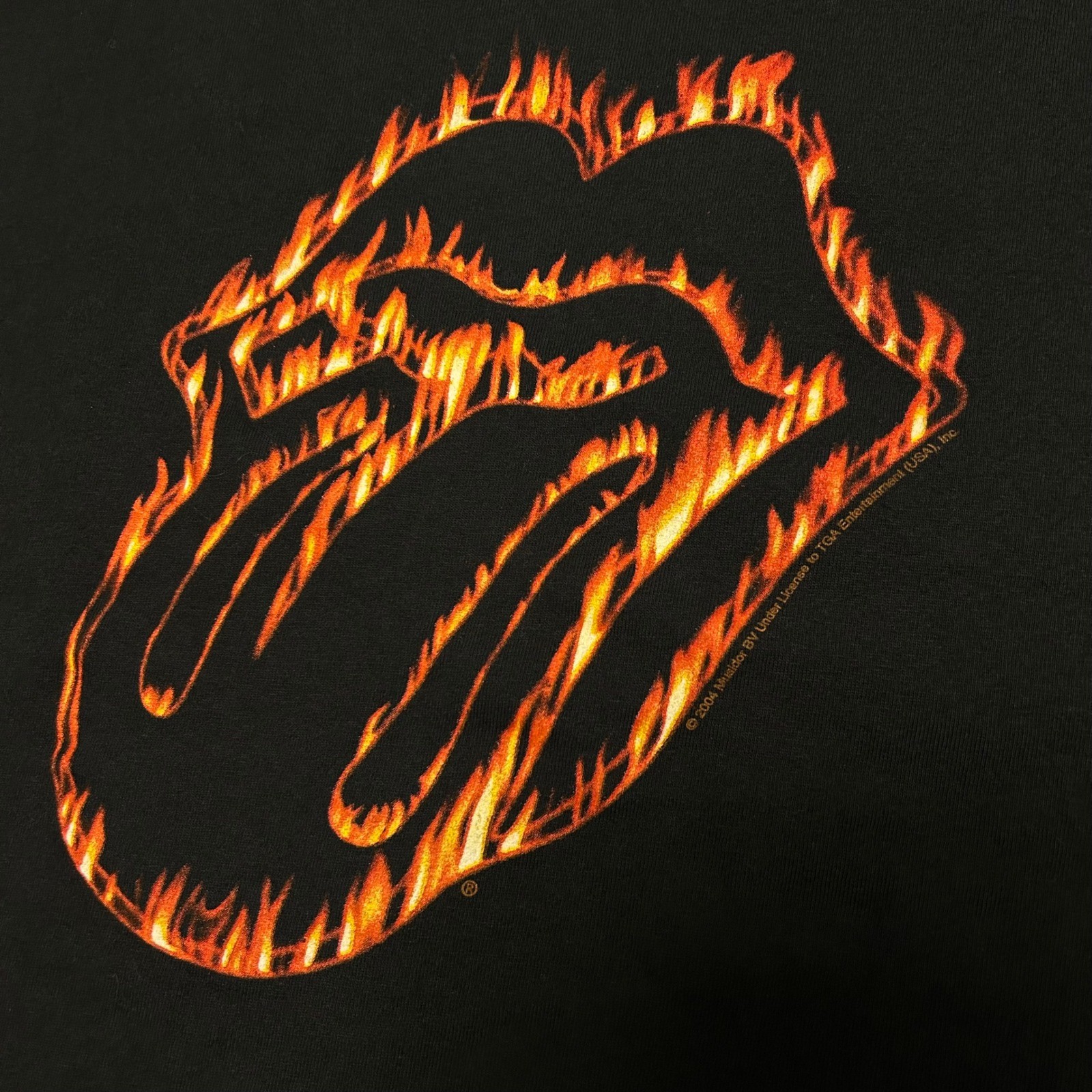 Vintage y2k 2004 Rolling Stones Flaming Tongue Tshirt Size XL Alstyle Band
