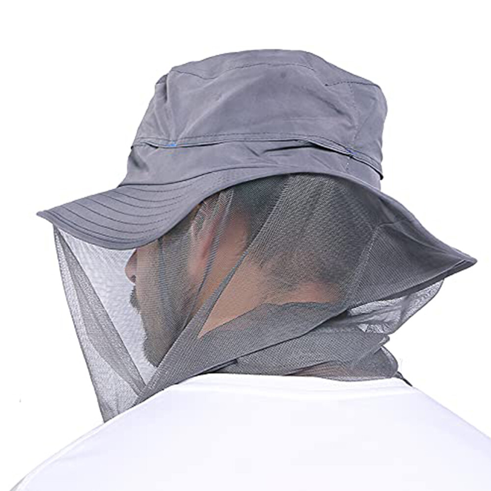 Mosquito Insect Hat With Bug Net Mesh Head Sun Bee Protection Fishing Outdoor