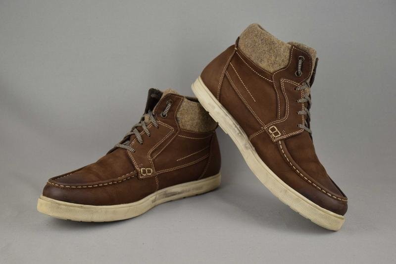 Men Ecco Boots Brown Nubuck 44