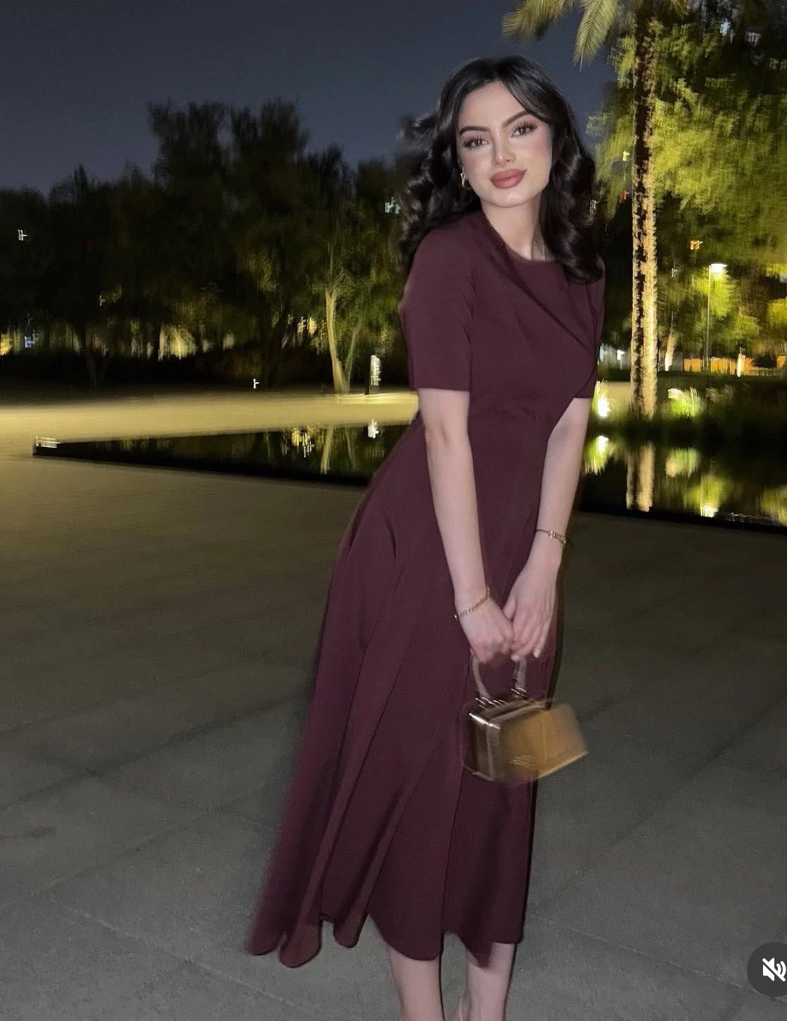 ZARA NWT WOMAN SS25 GODETS MIDI DRESS ZW COLLECTION BURGUNDY 2648/952_S-XL