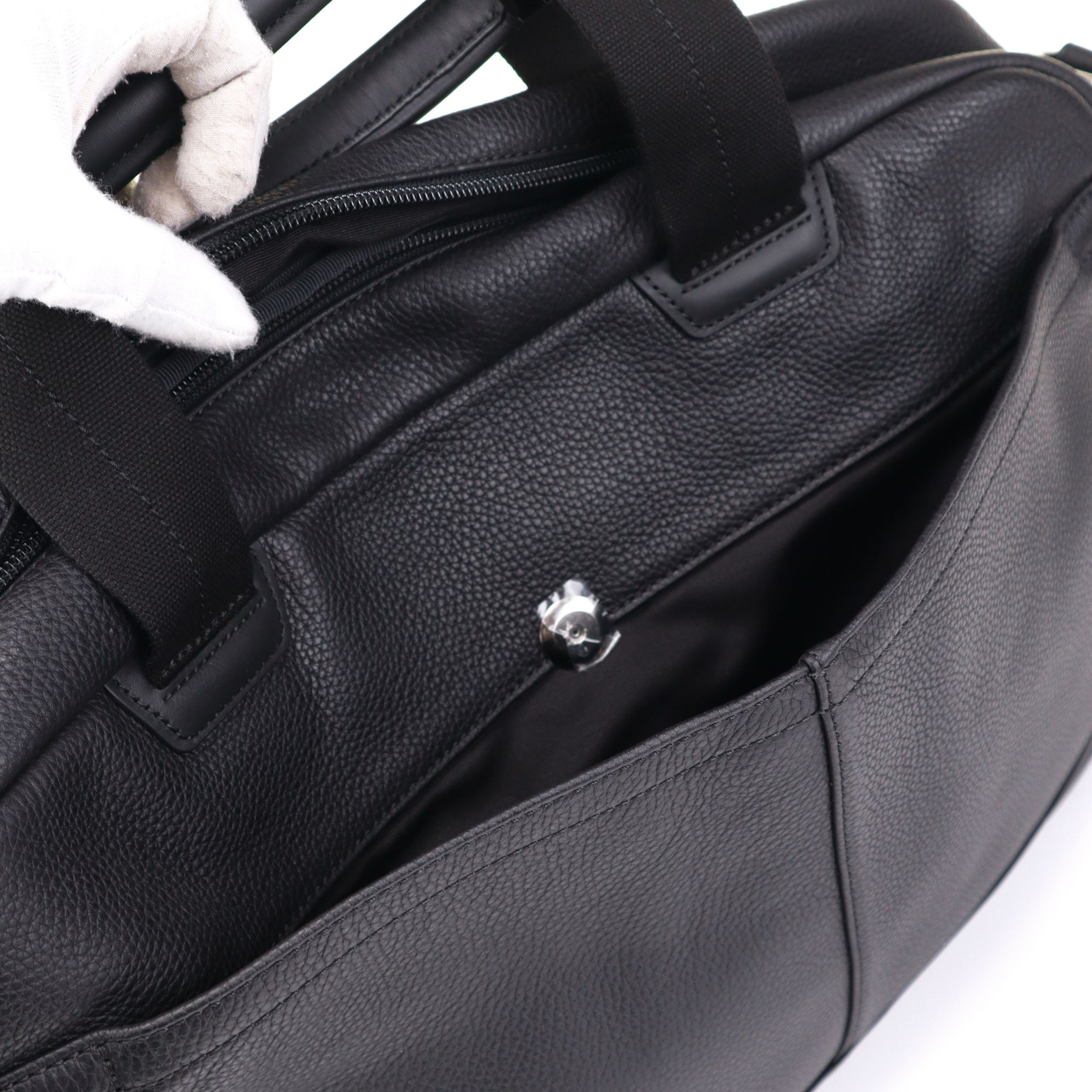 Coach Camden Leather Zip Top Briefcase 70927 Black