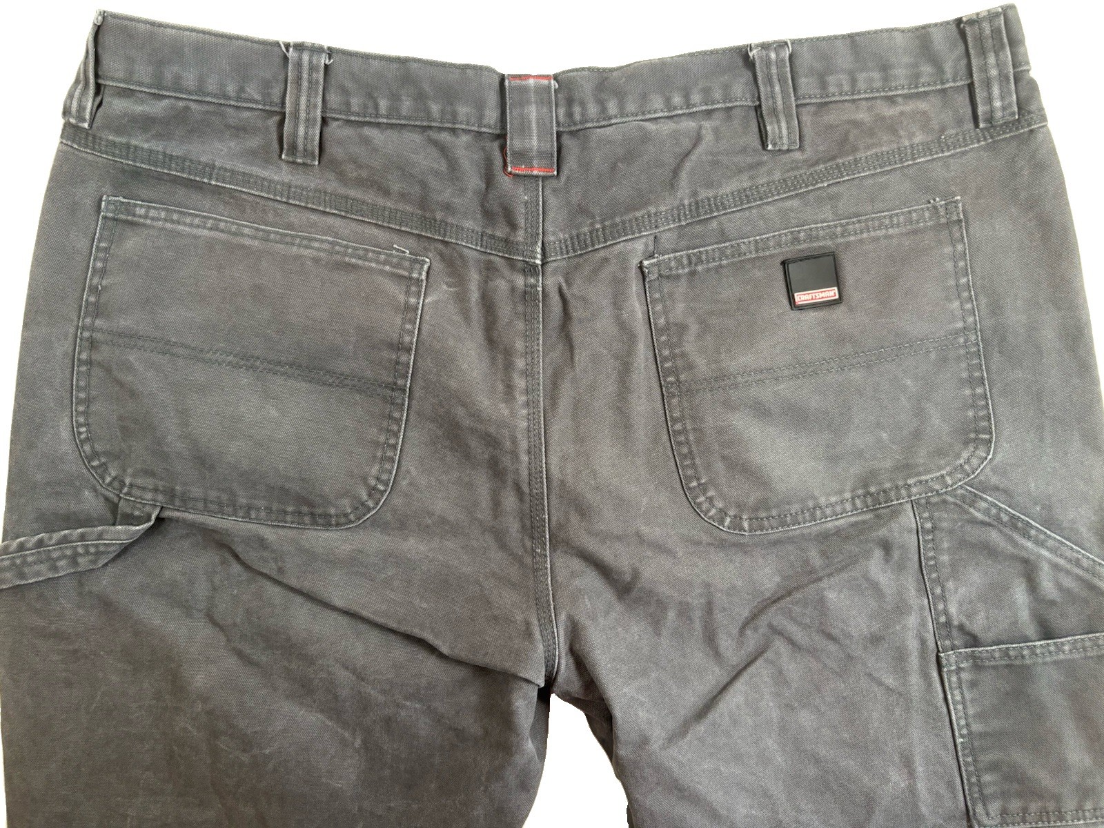 Craftsman Carpenter Jeans Mens 42×30, Gray Denim Vintage Workwear Y2K Sears