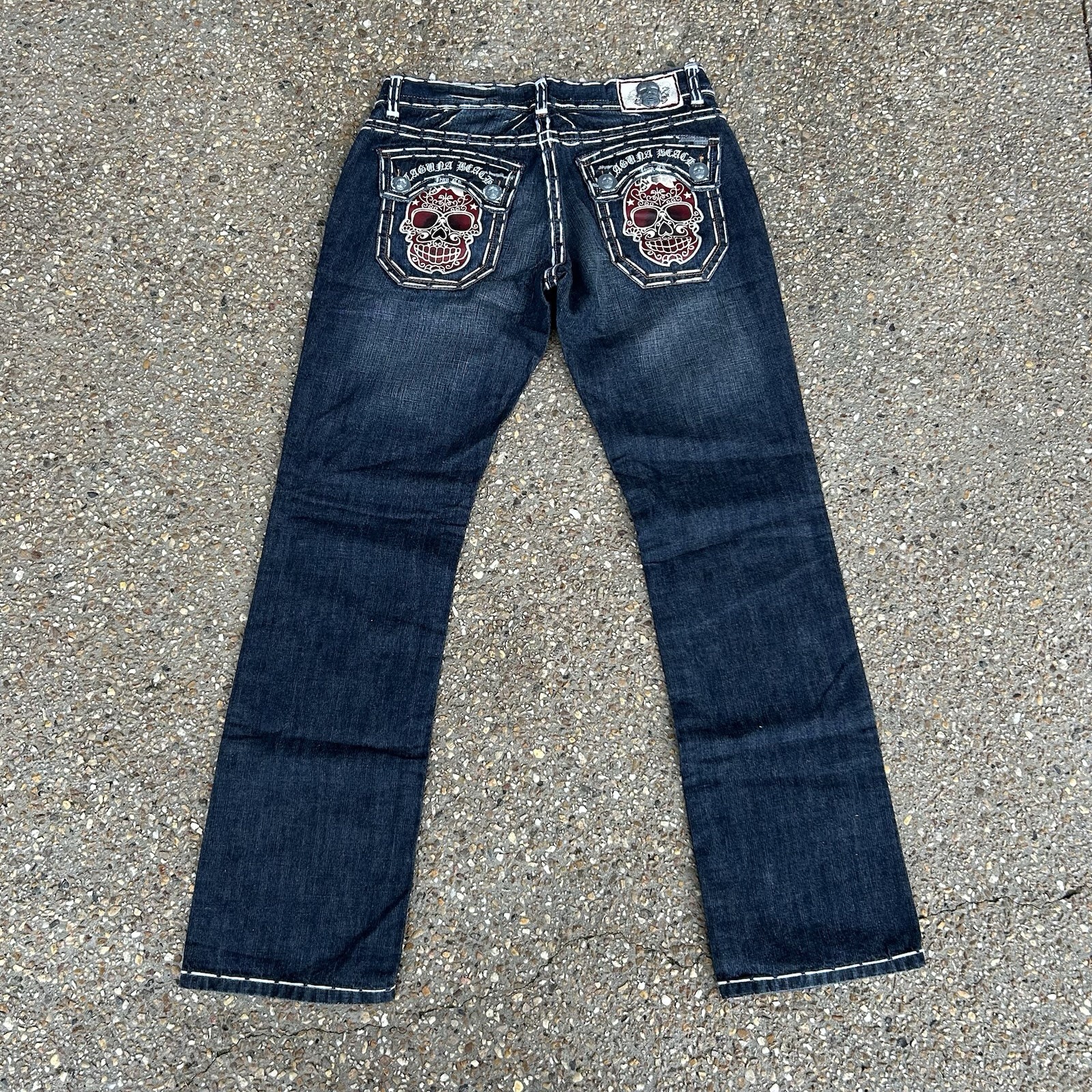 y2k 33 Inch Laguna Beach Jeans Straight Leg