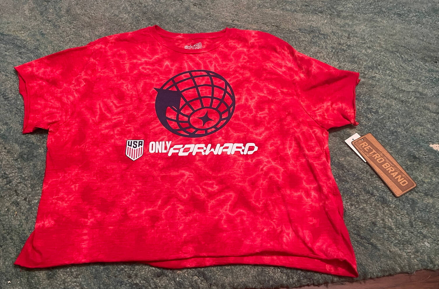 The Original RETRO BRAND Men’s USA ONLY FORWARD SOCCER SHIRT Sz. XL NEW 🇺🇸