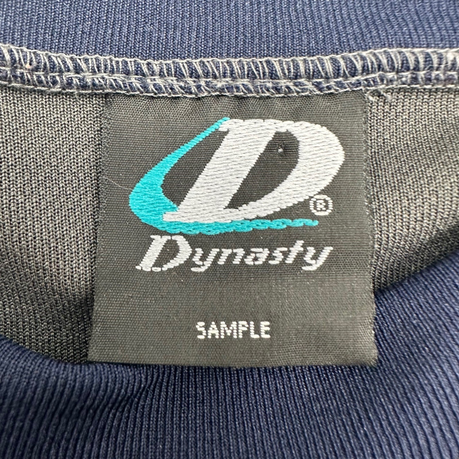 Vintage 2002 Atlanta Braves Dynasty Sample Ringer T-Shirt Grey Navy Mens XL Y2K