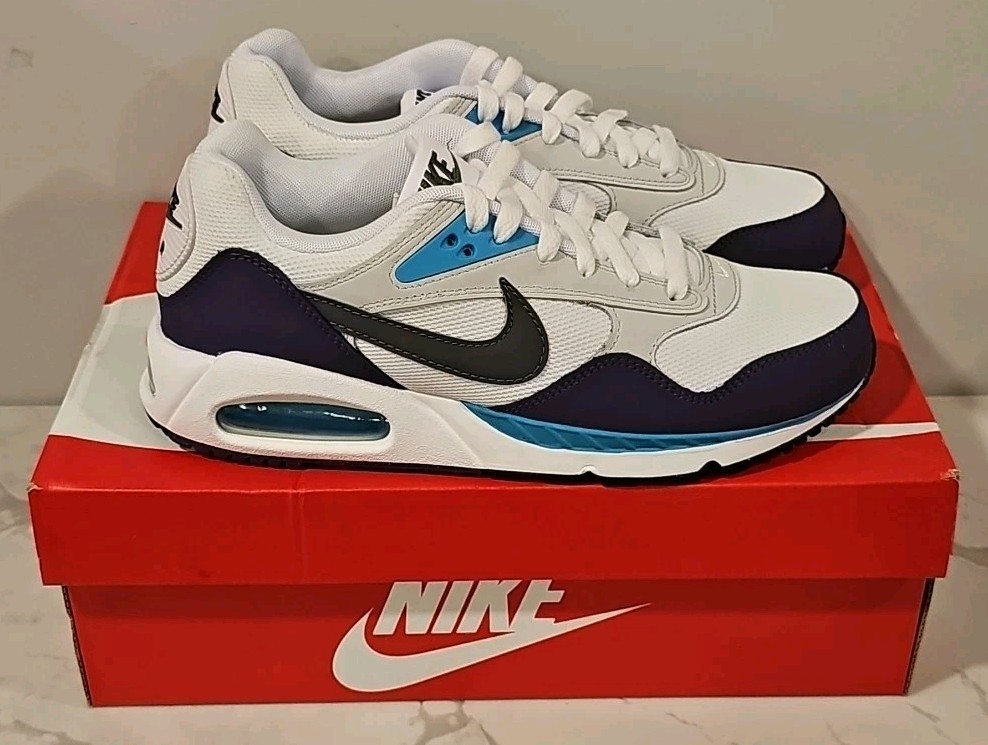 Nike Air Max Correlate Womens Size 9.5 Sneakers Shoes White Dark Grey Purple New