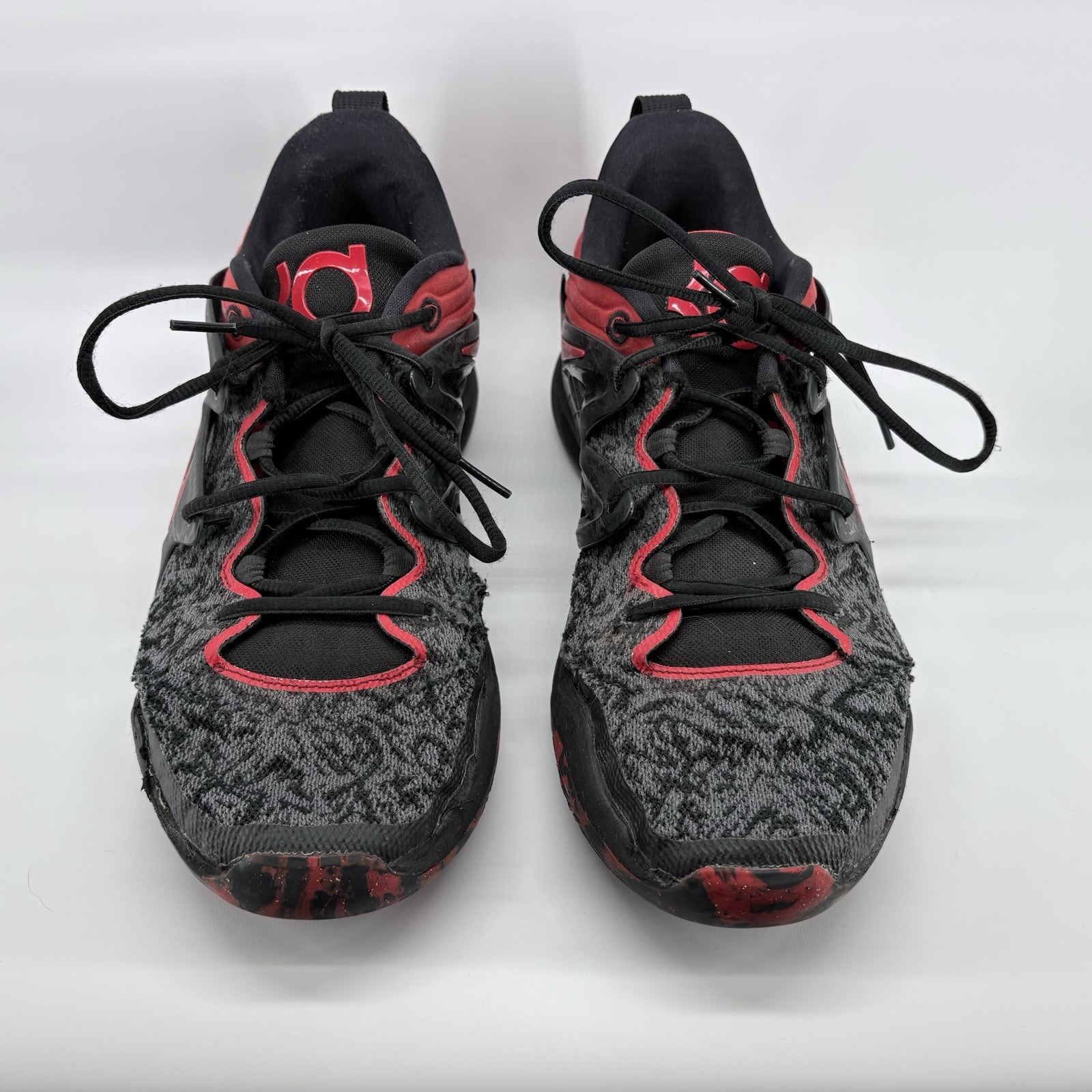 Nike KD 15 Bred Basketball Shoes Red and Black *READ*