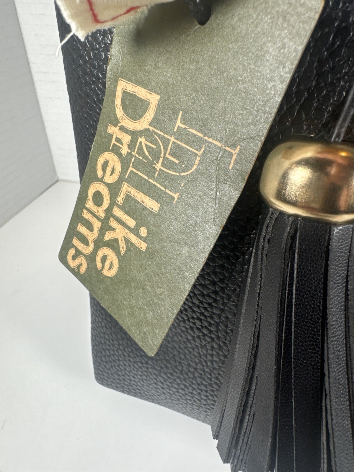 Like Dreams Brand Perfect Black Pebbled Vegan Leather Satchel NWT 10x7x3