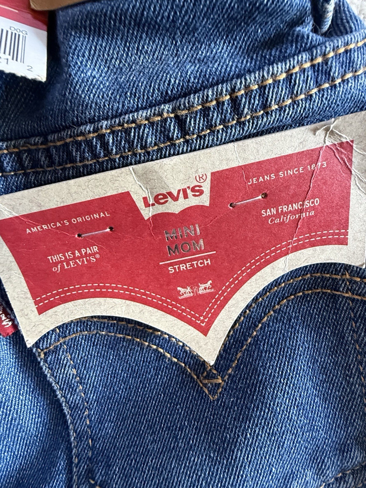 Mini Mom Stretch 7 Reg High Rise 7 Reg Levi Jeans Girls NWT Repreve Free Ship