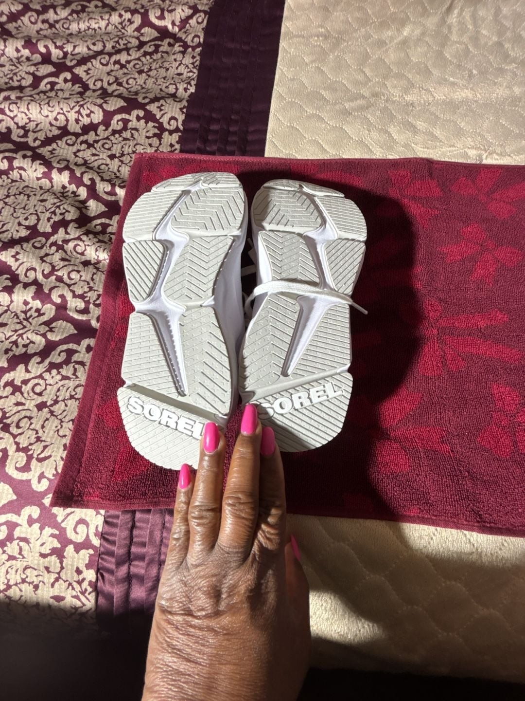 Sorel Kinetic RNEGD Lace Sneakers in White Dove