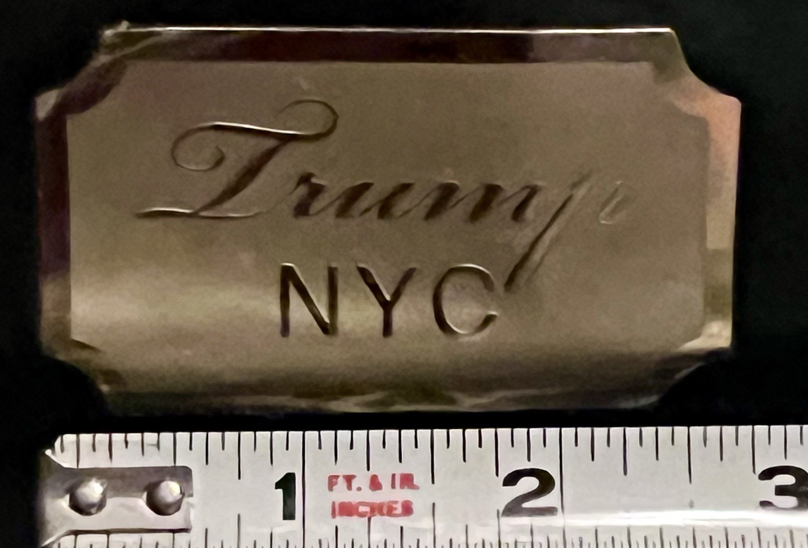 TRUMP NYC PLASTIC SMALL BLACK BAG / GIFT BAG (10”X8”X5”)(not including handles)