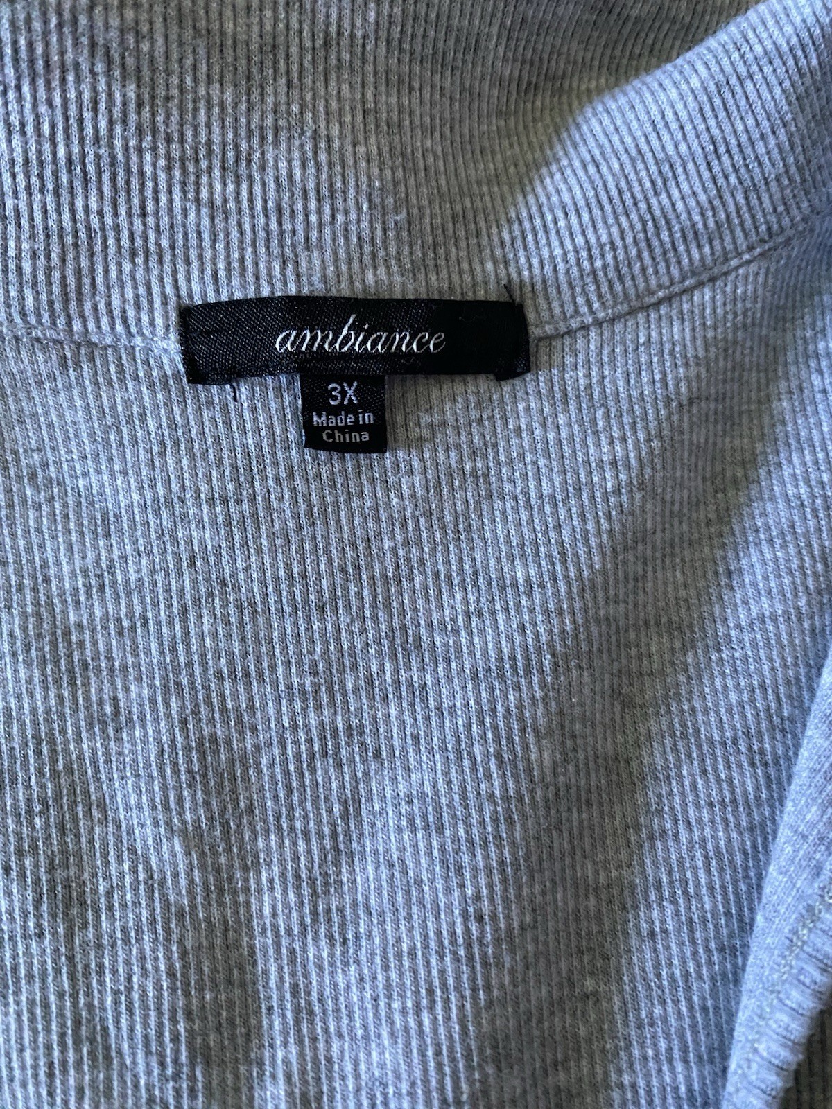 Ambiance light grey sleeveless tank top