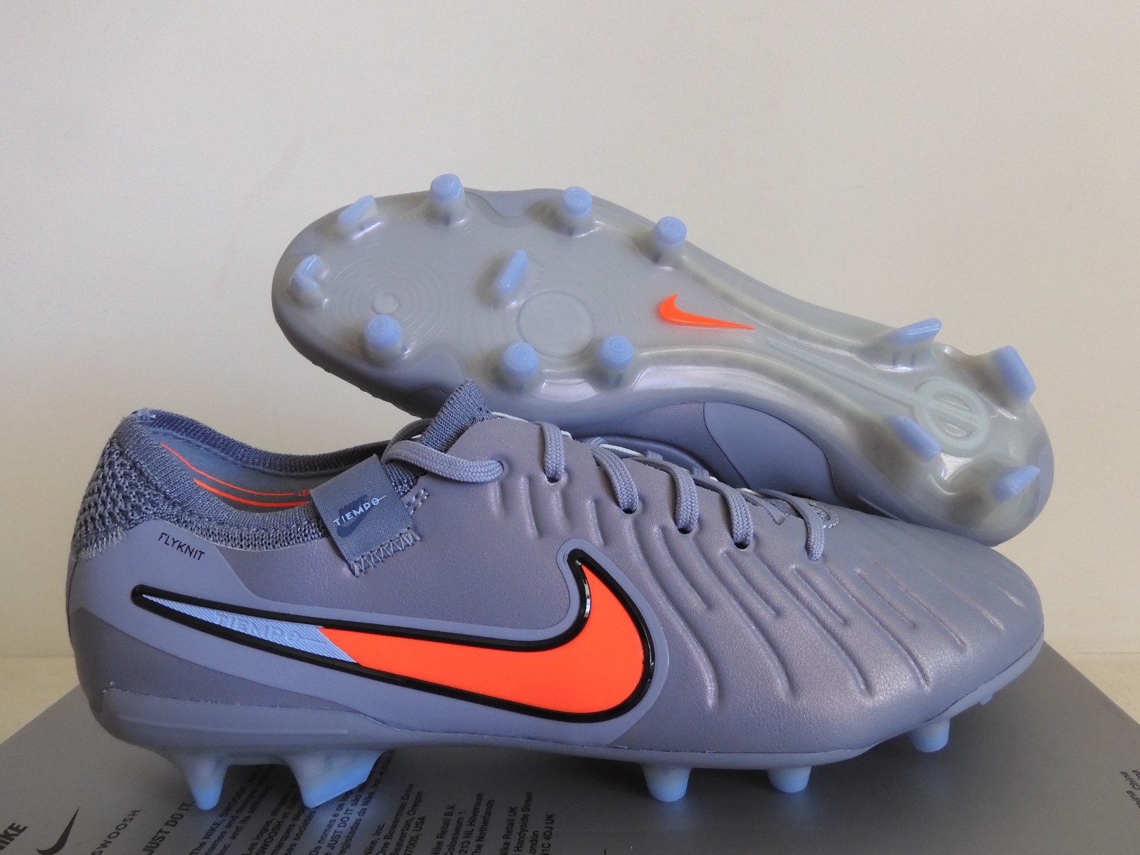 Nike Tiempo Legend 10 Elite Fg Blue Eclipse-Black Mens Sz 7.5 [DV4328-402]