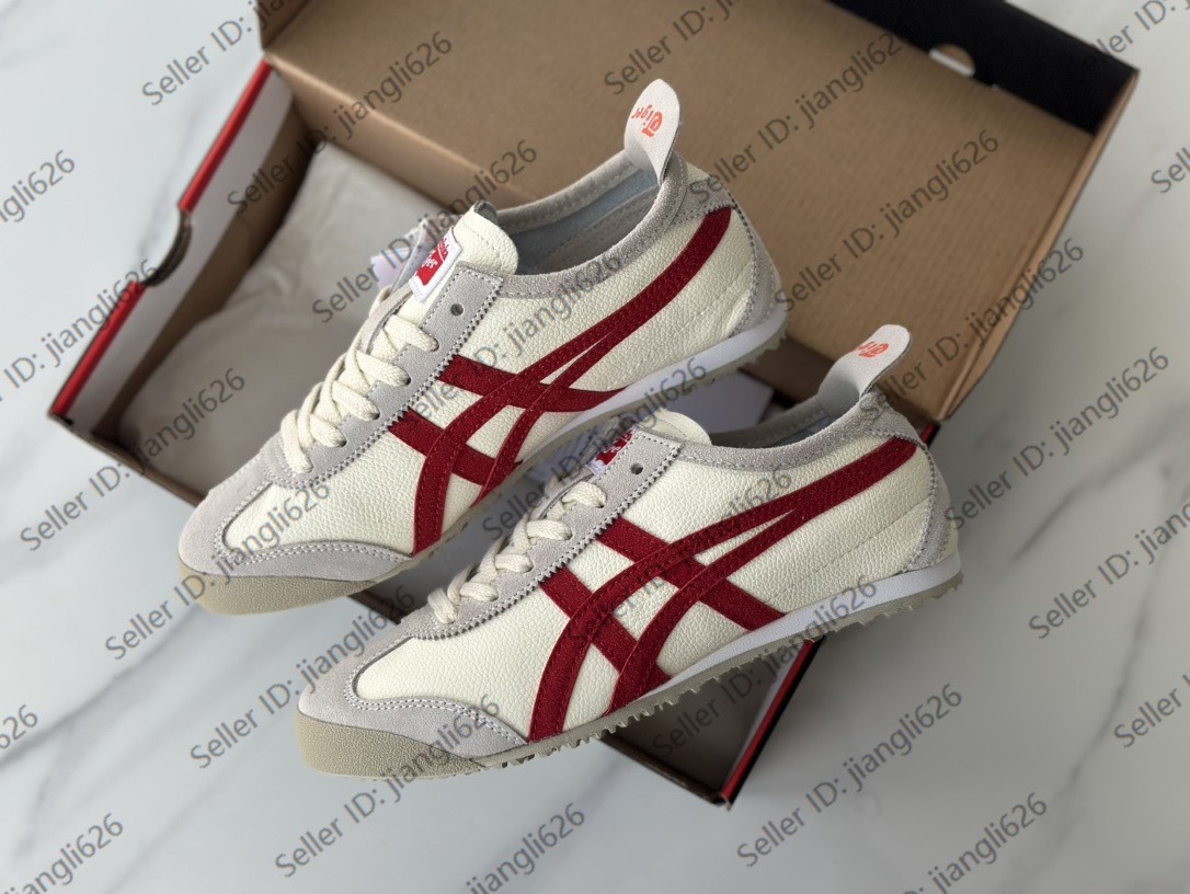 NEW Onitsuka Tiger MEXICO 66 1183B391 101 Beige Red