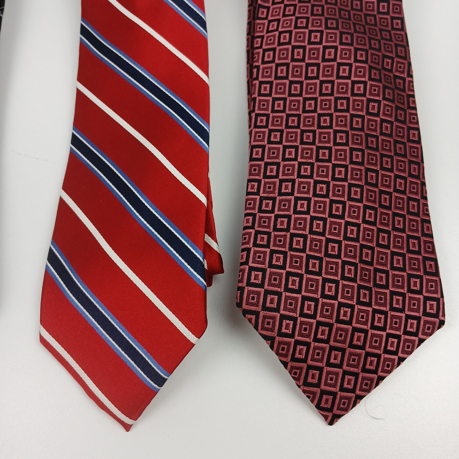 12 Vintage Mens 100% Silk Ties Mixed Colors & Patterns Classic 57″-60″