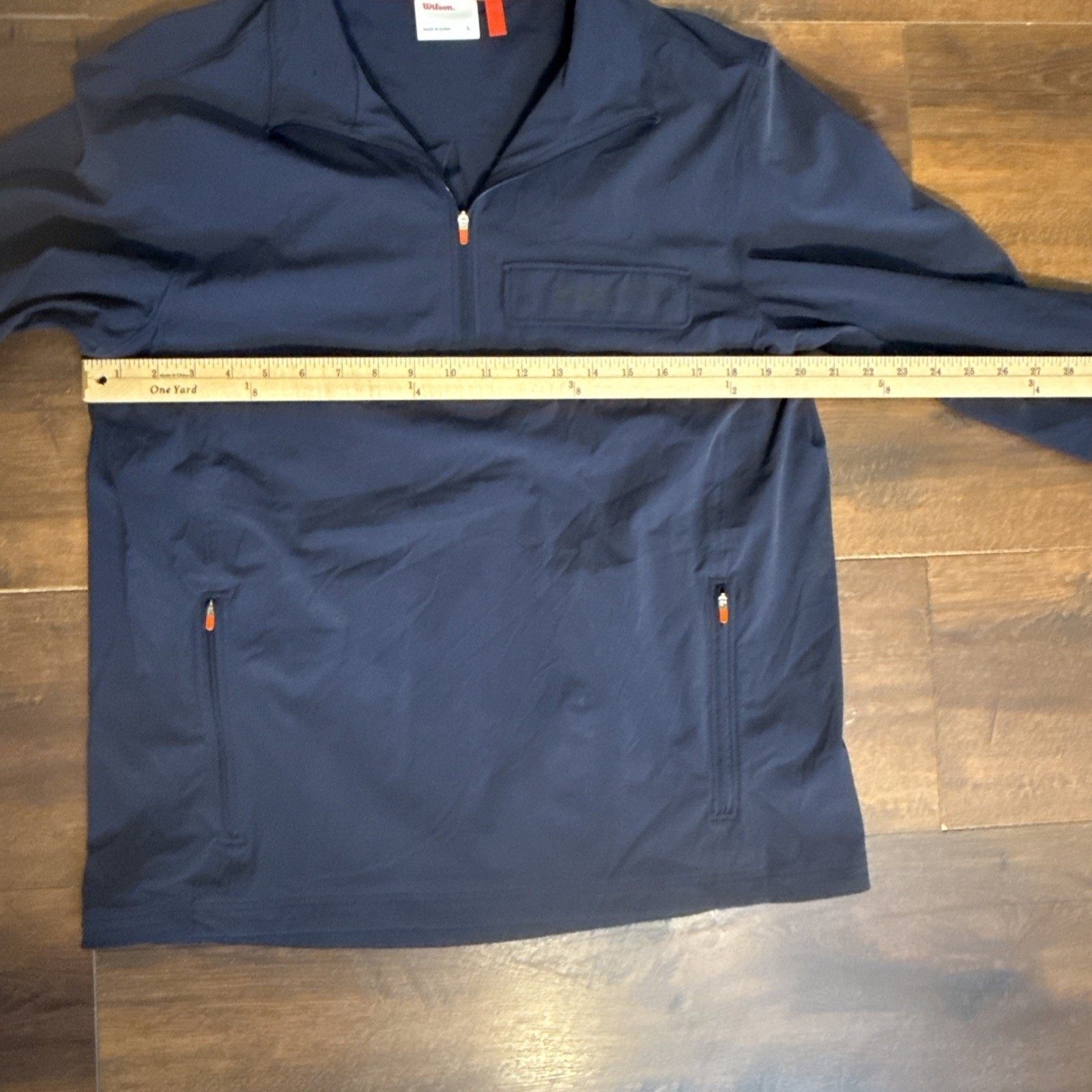 Wilson Performance Men’s Large Stretch Half-Zip Jacket Pullover Zip Pockets