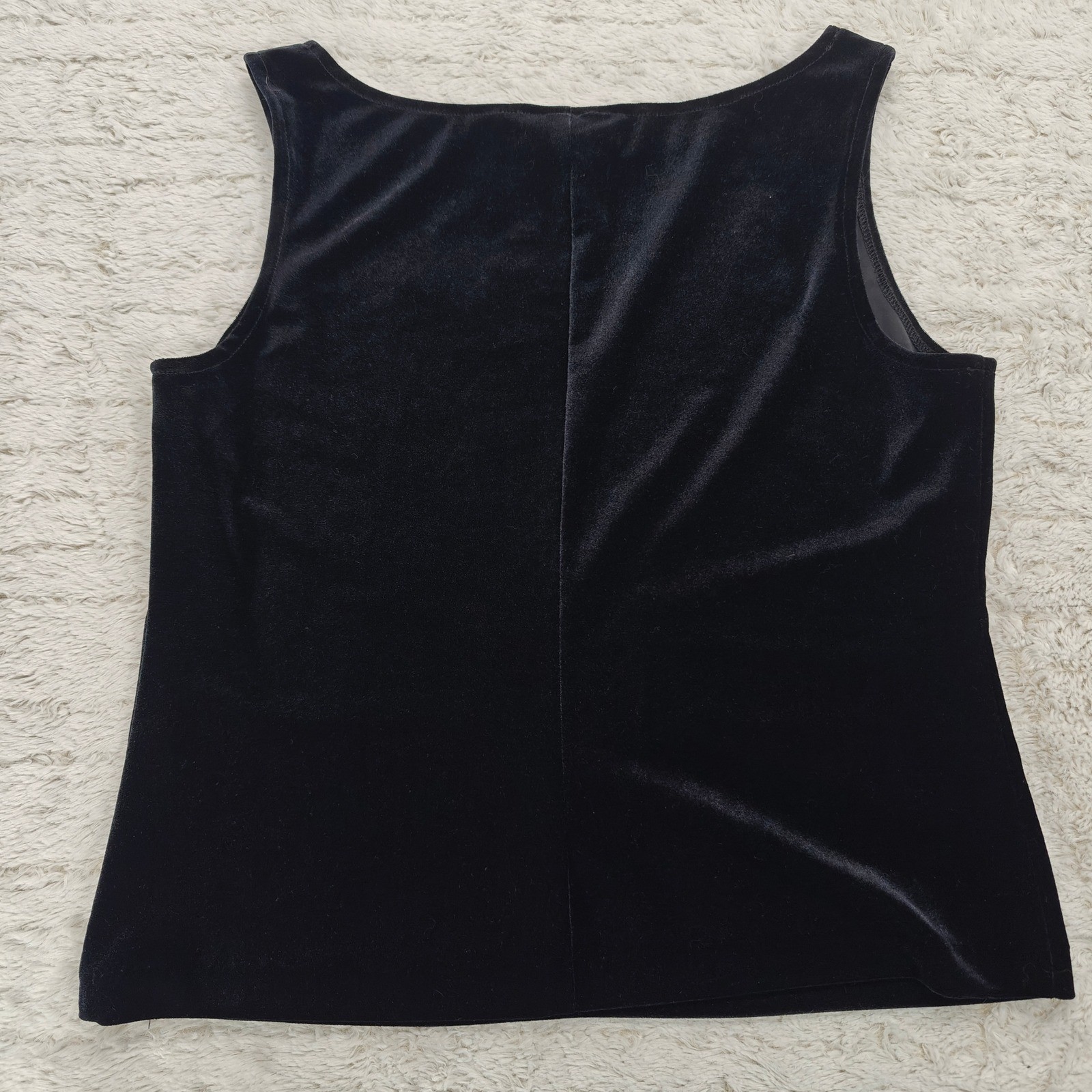 VTG Black Velvet Top Womens L Whimsigoth Goth Grunge Alt Downtown Moody Romantic