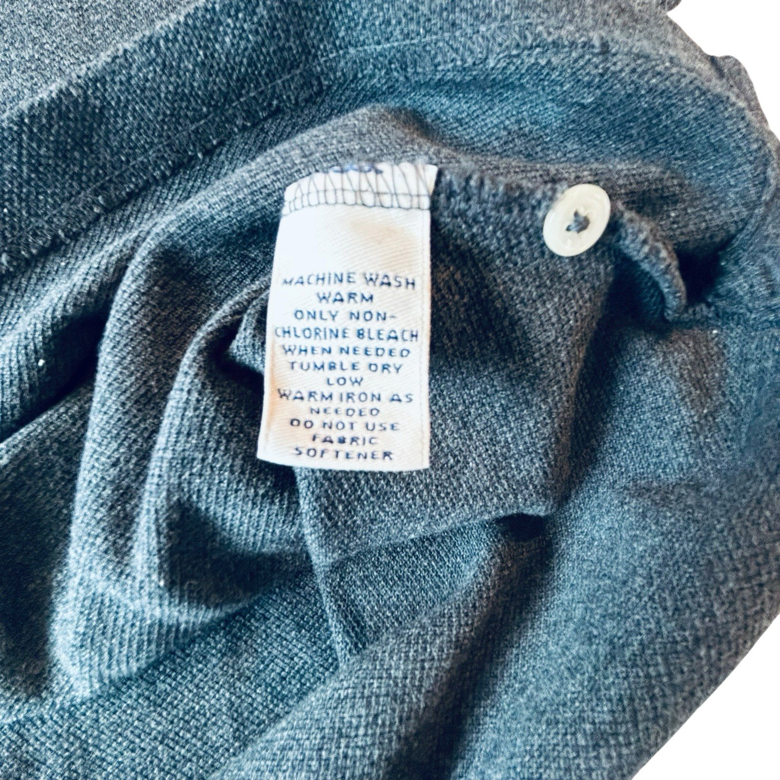 Daniel Cremieux Definitive Shirt Men’s M Gray Long Sleeve Polo 100% Cotton NWT