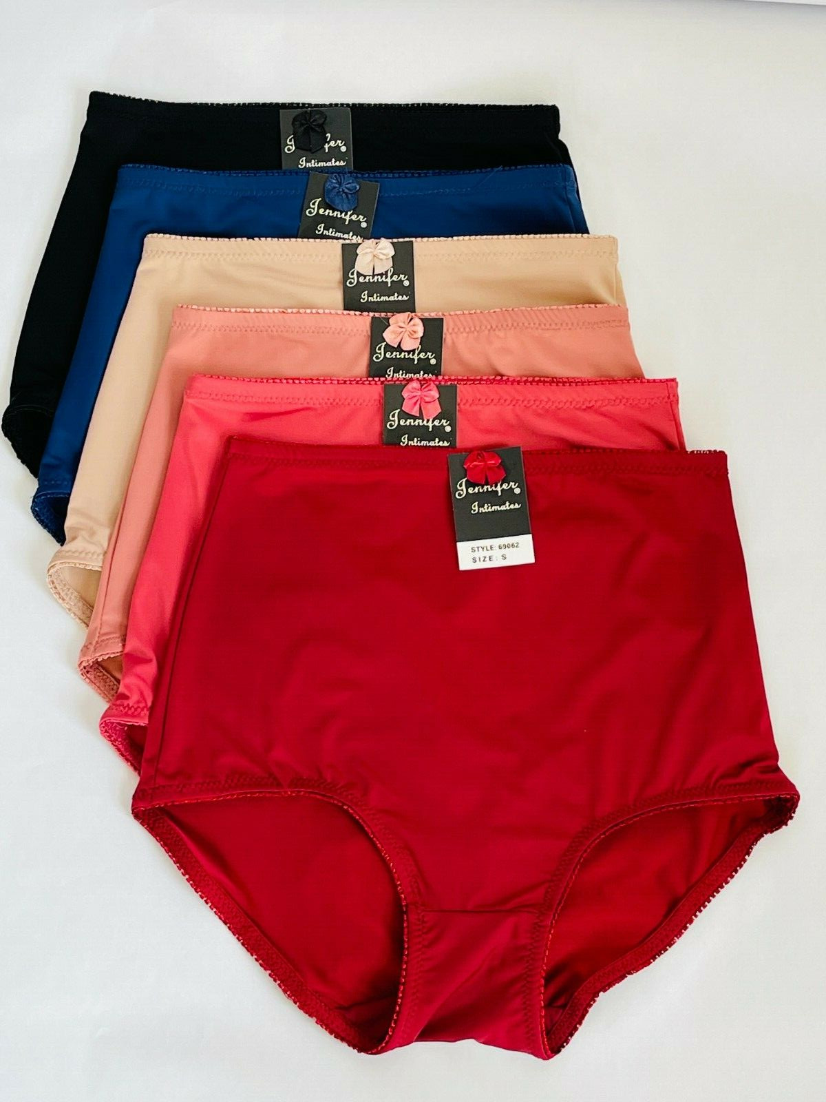 4 8 Pack Plus Women High Waist Light Tummy Control Full Coverage Smooth Brief 62