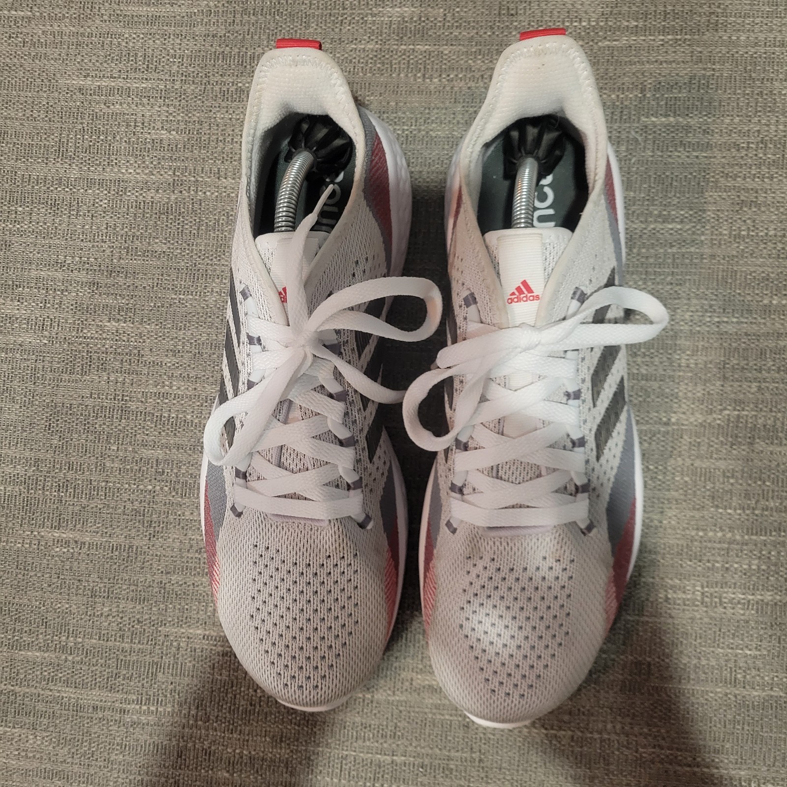 Adidas Fluidflow 2.0 Mens Size 11.5 White Gray Running Shoes Sneakers GW1902