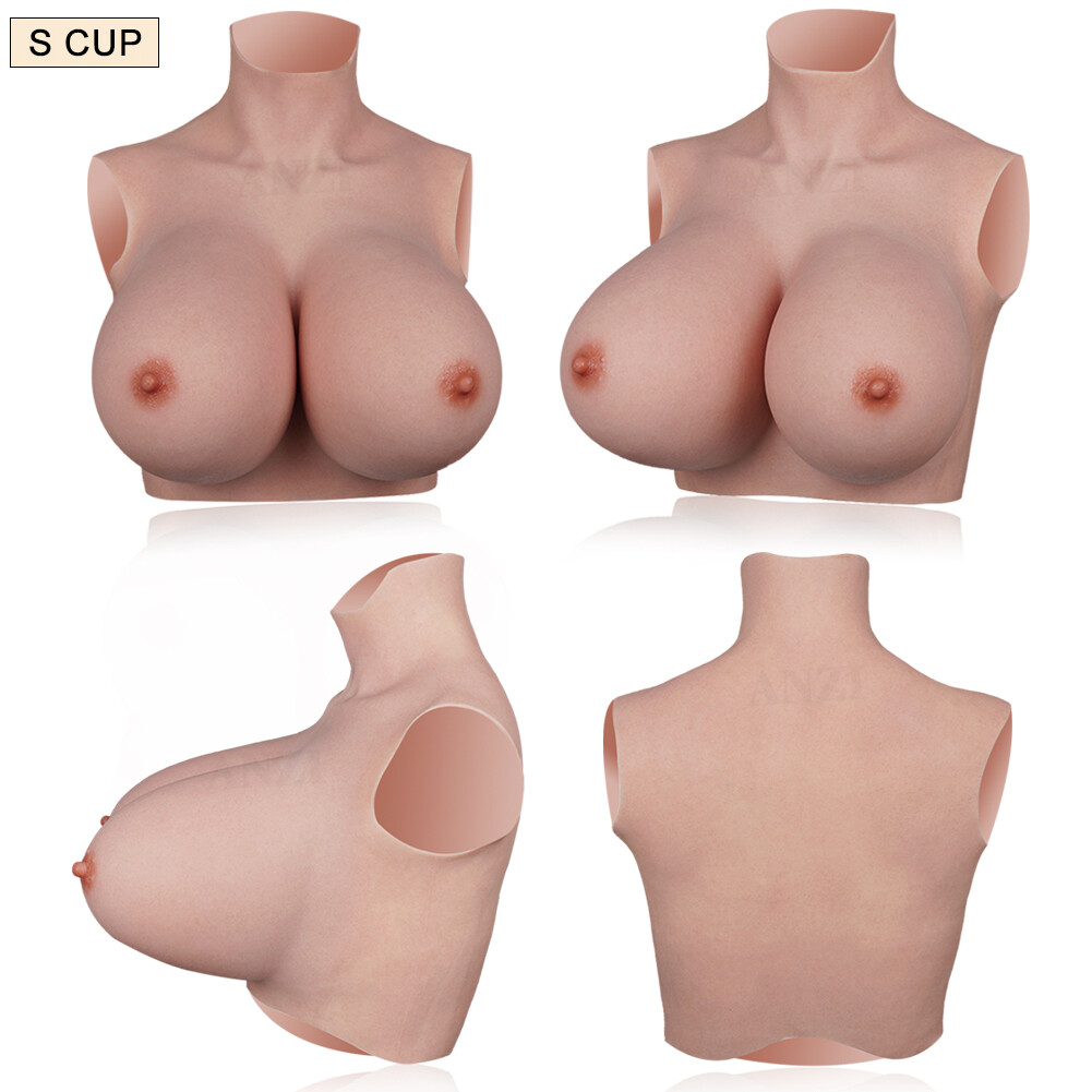 H K S Z Cup Huge Boobs Silicone Breast Forms Breastplate Crossdresser Drag Queen