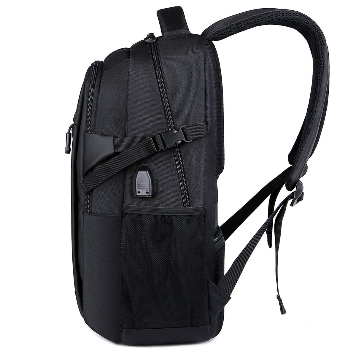 Black Laptop Backpack High-capacity Travel Bag Fashion School Business Outdoor