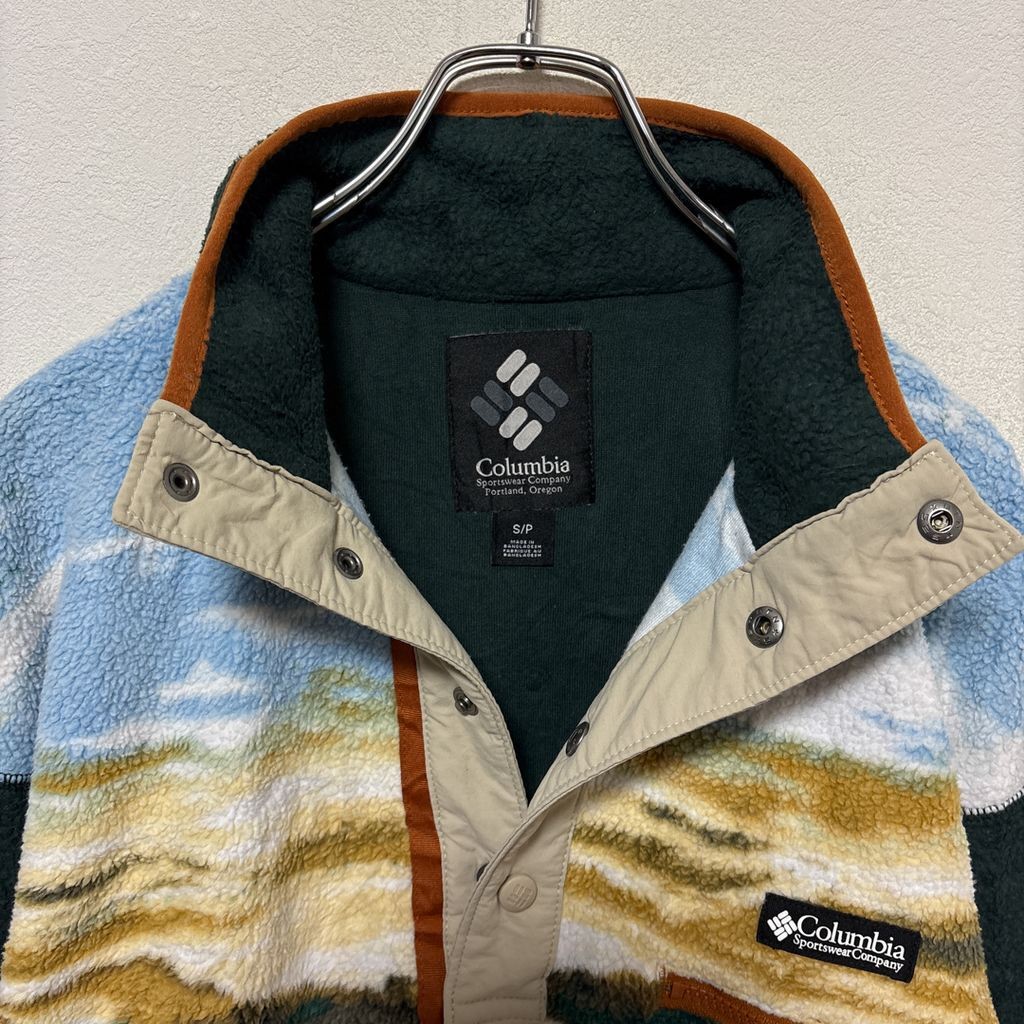 【Columbia】 Helvetia Half Snap Fleece Landscape ヘルベティア ハーフスナップフリース 風景柄 S-4446