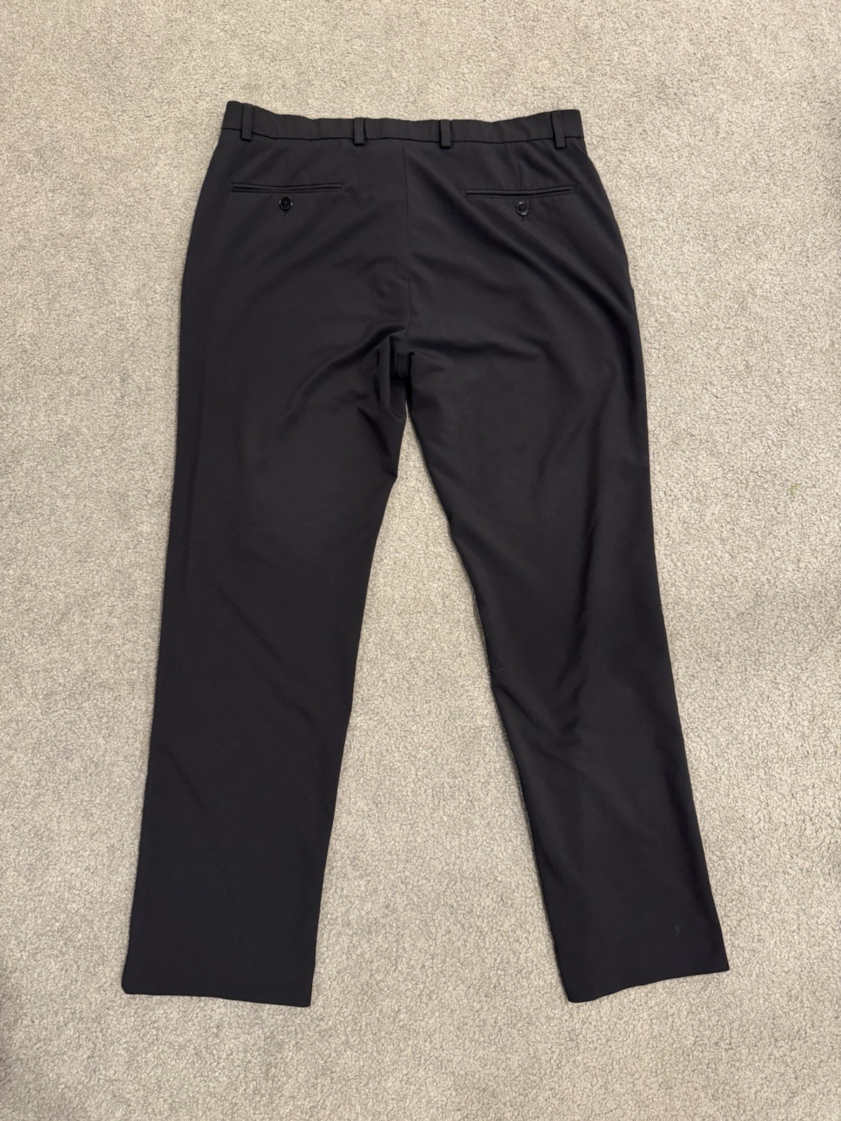 Tommy Hilfiger Flex Men’s Black Dress Pants Flat Front Straight Leg 34/30